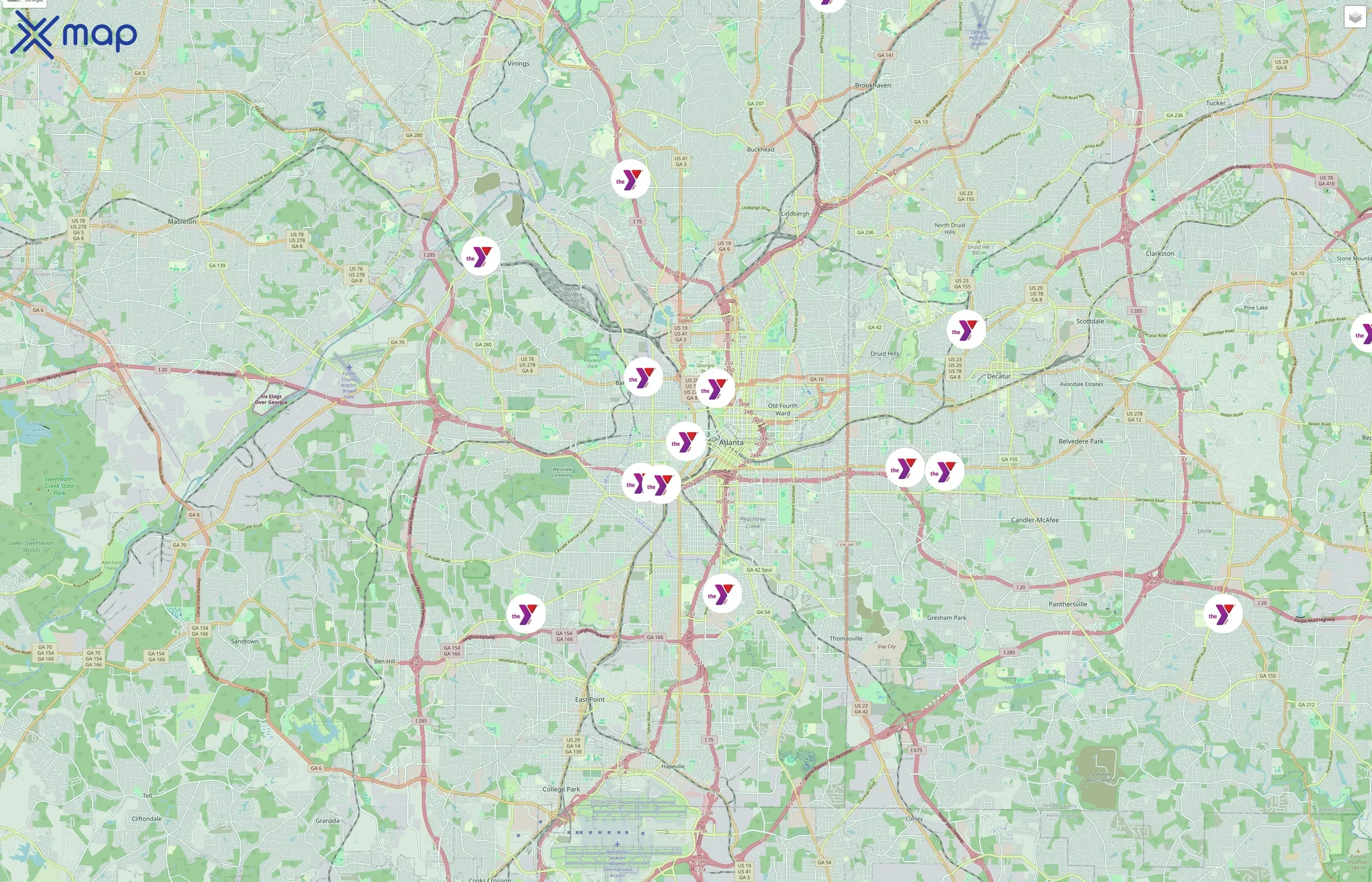 YMCA of Metro Atlanta traffic data
