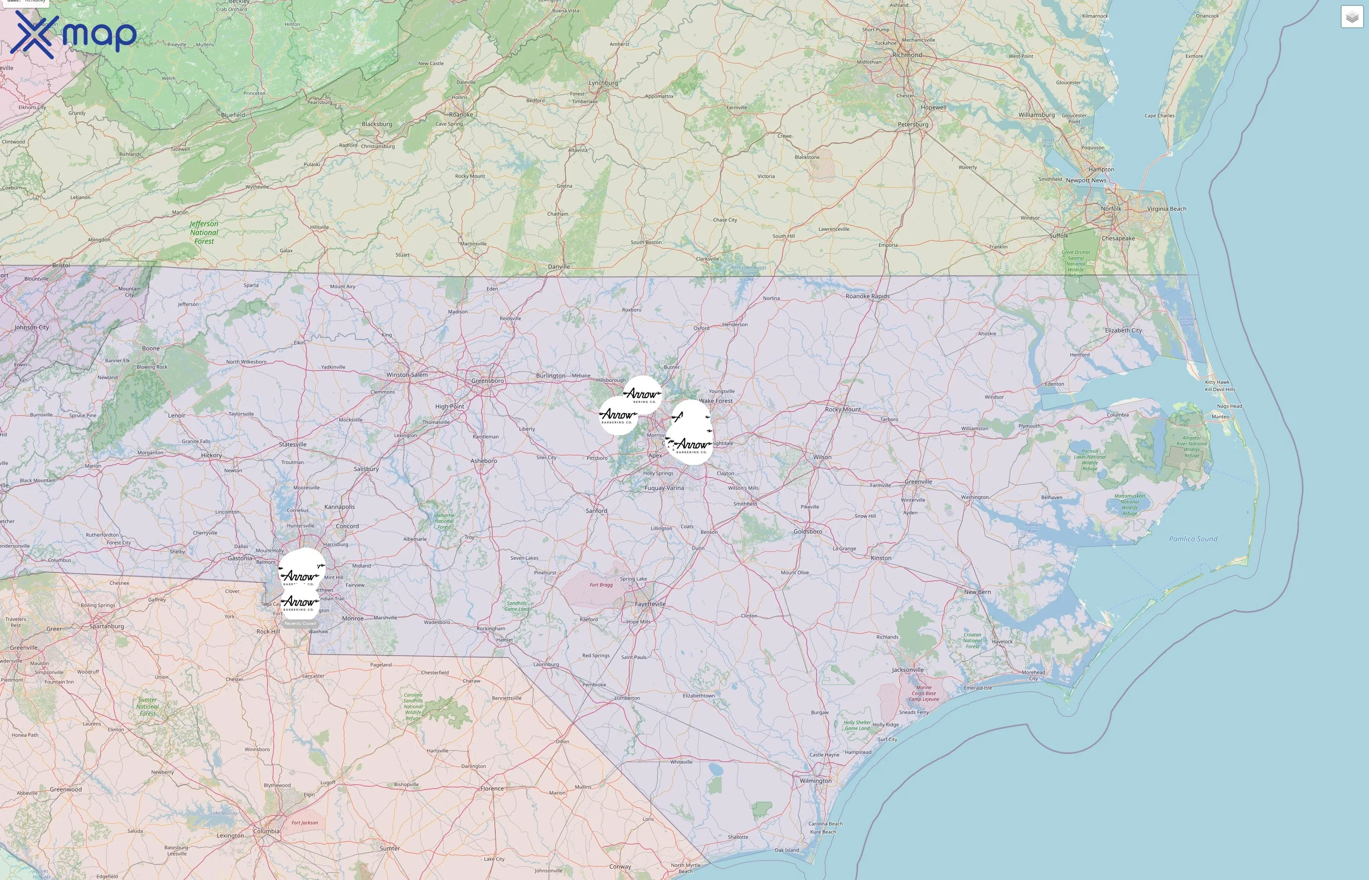 Arrow street hotspots