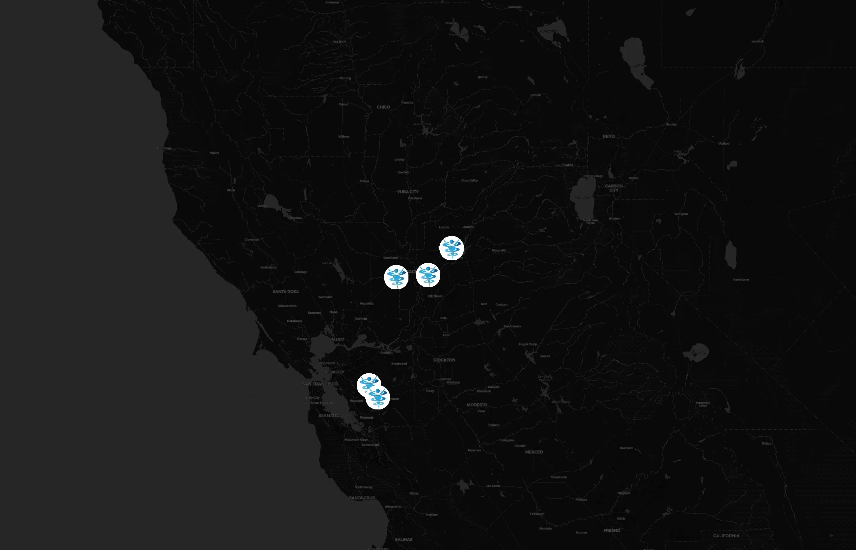 US Cryotherapy city distribution