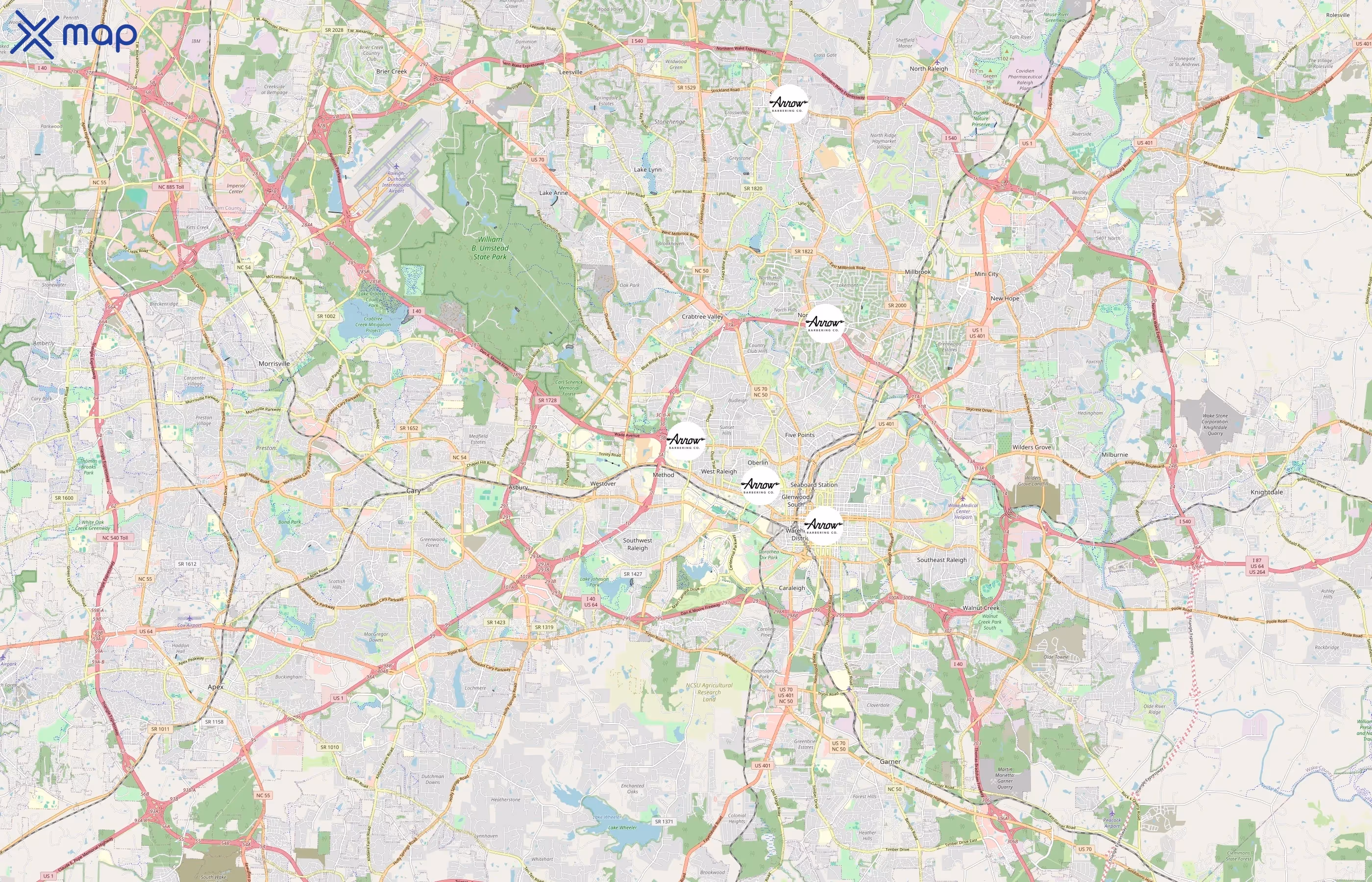 Arrow area coverage