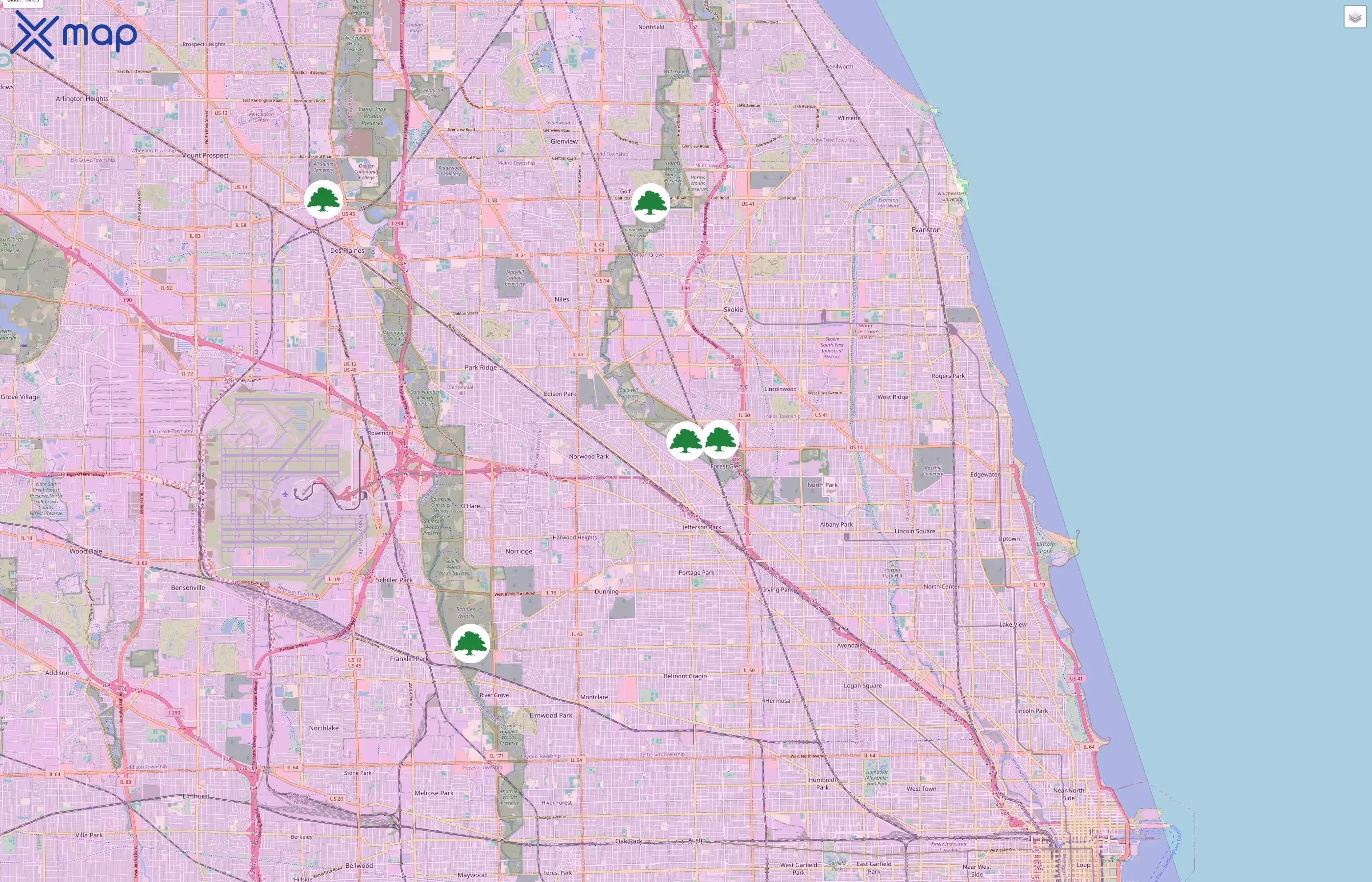 Forest Preserve Golf Courses traffic data