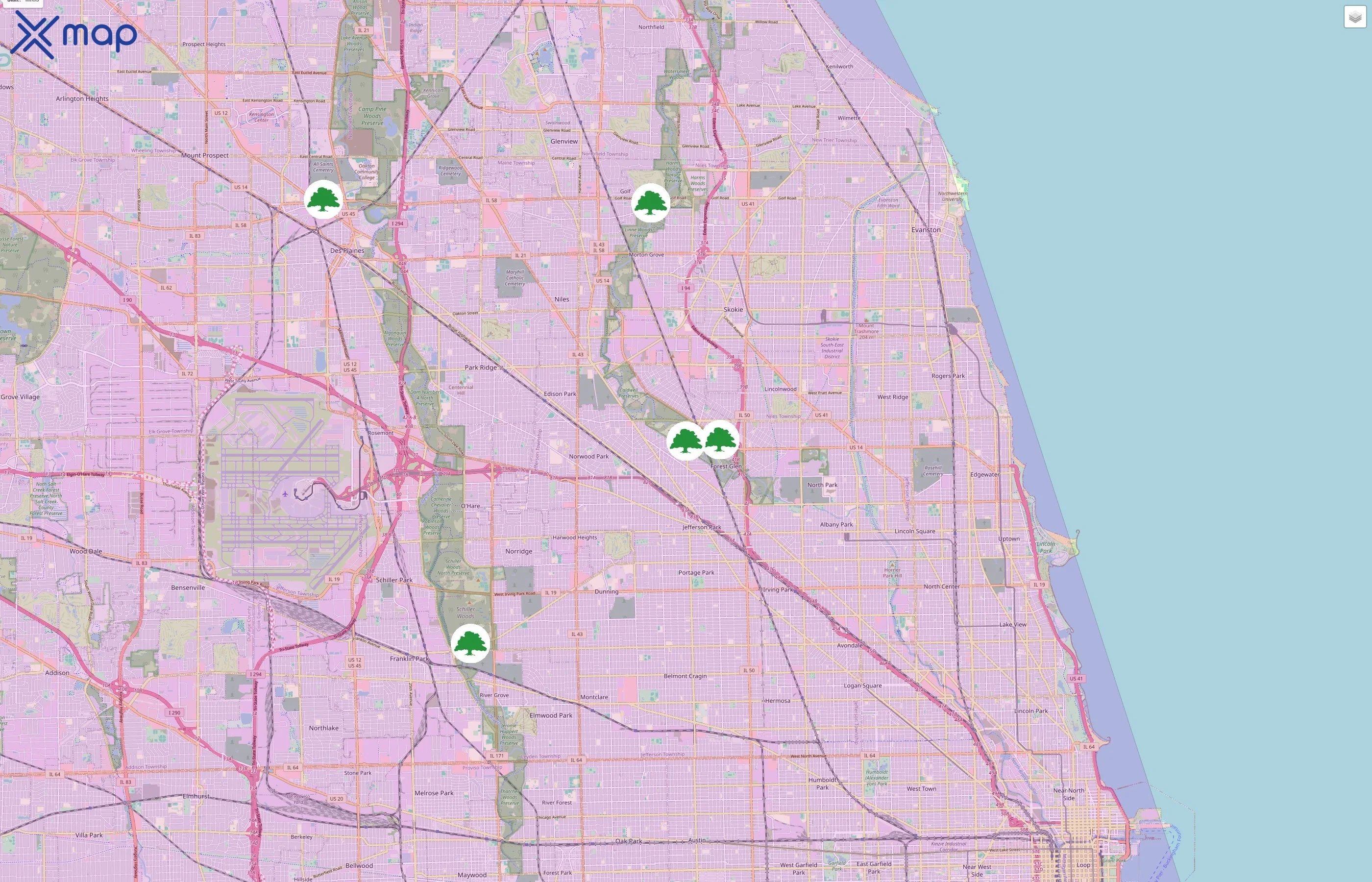 Forest Preserve Golf Courses traffic data