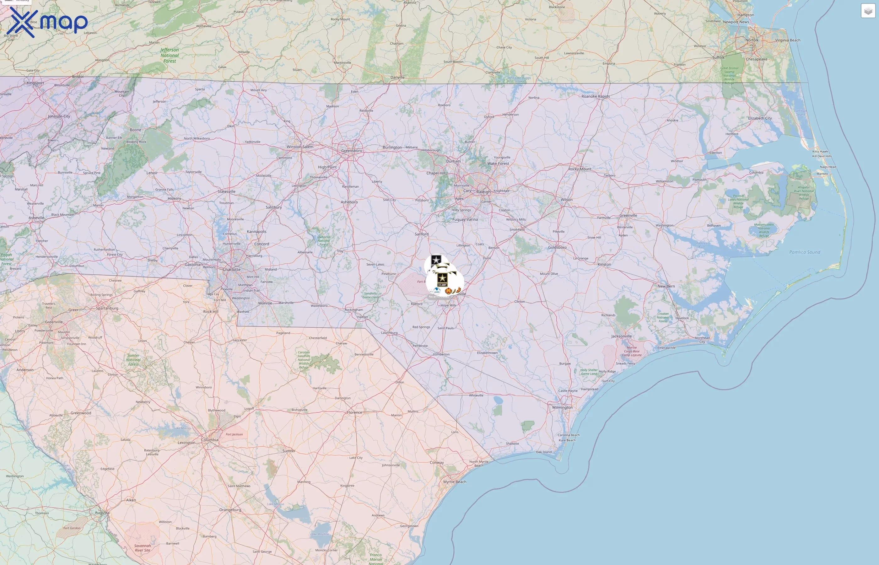 Fort Bragg MWR street hotspots