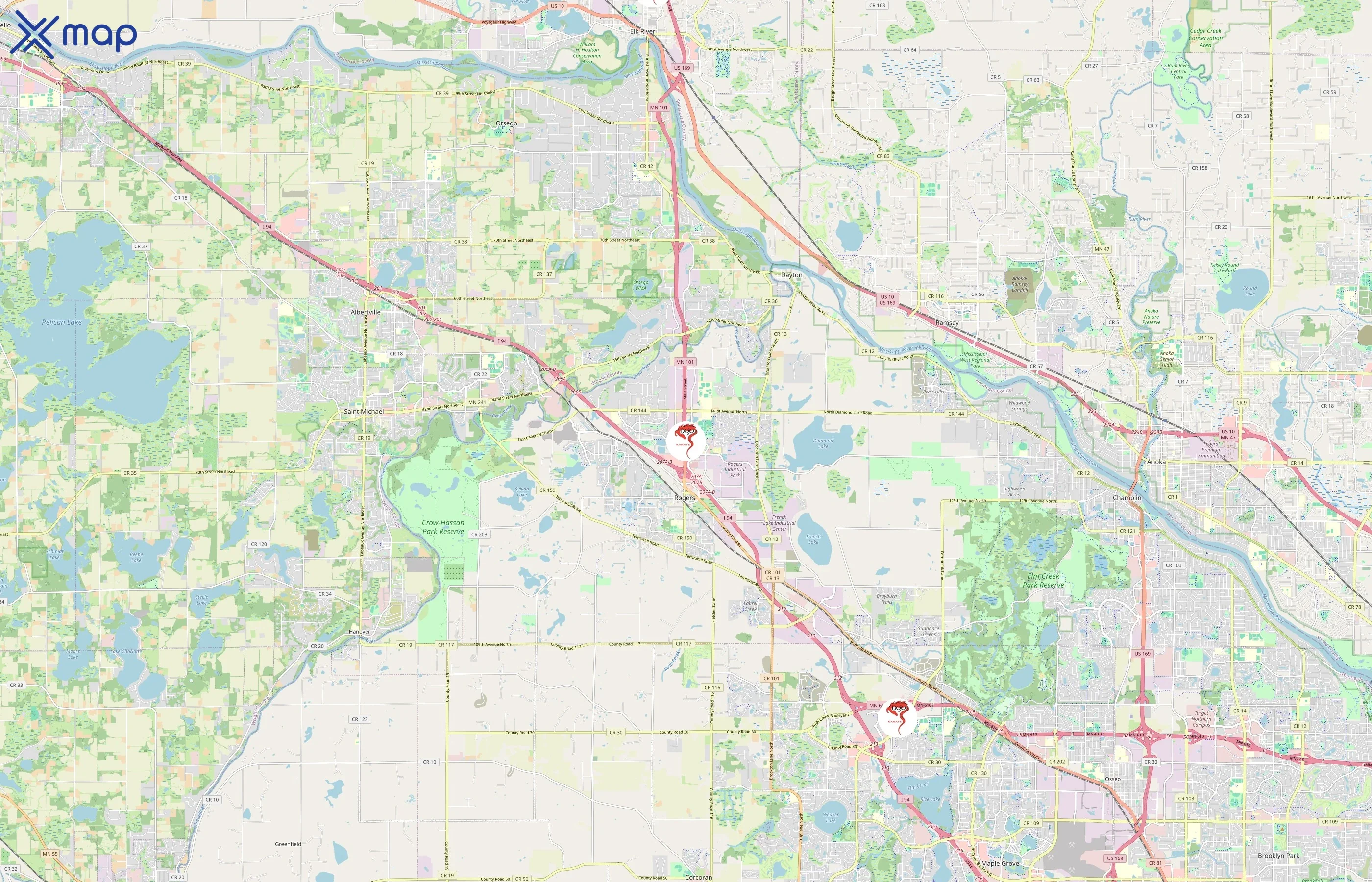 Dojo Karate area coverage