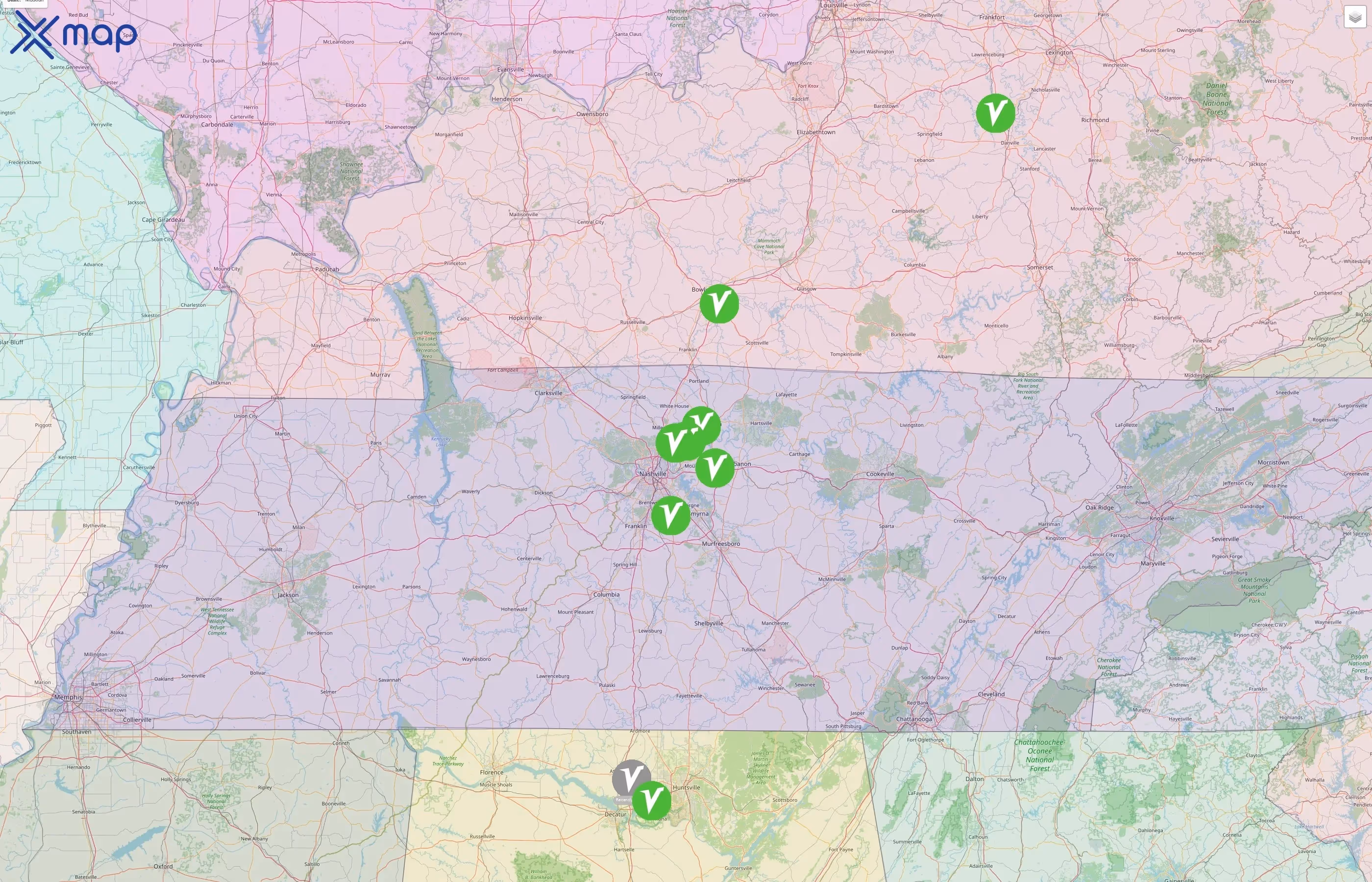 CheerVille street hotspots