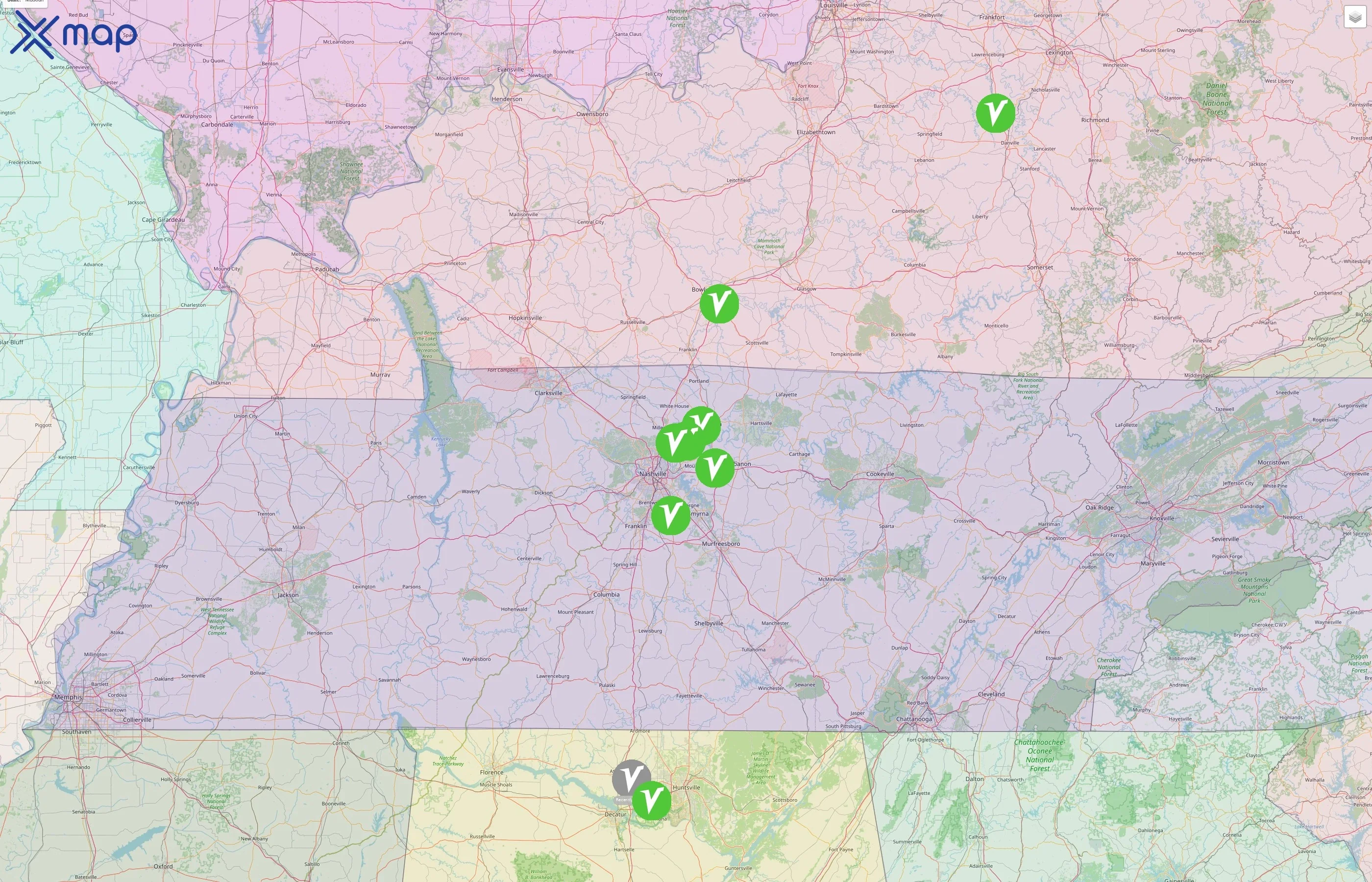 CheerVille street hotspots