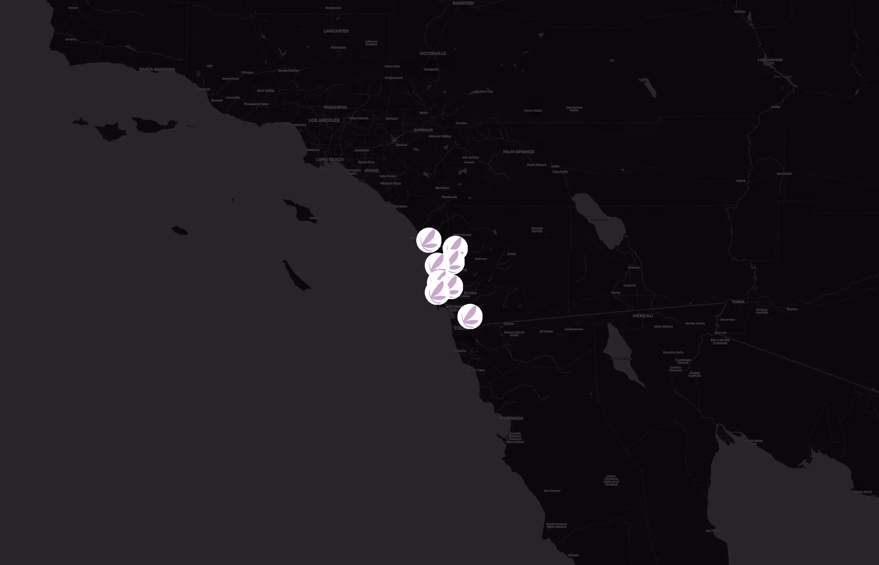 LashBar city distribution