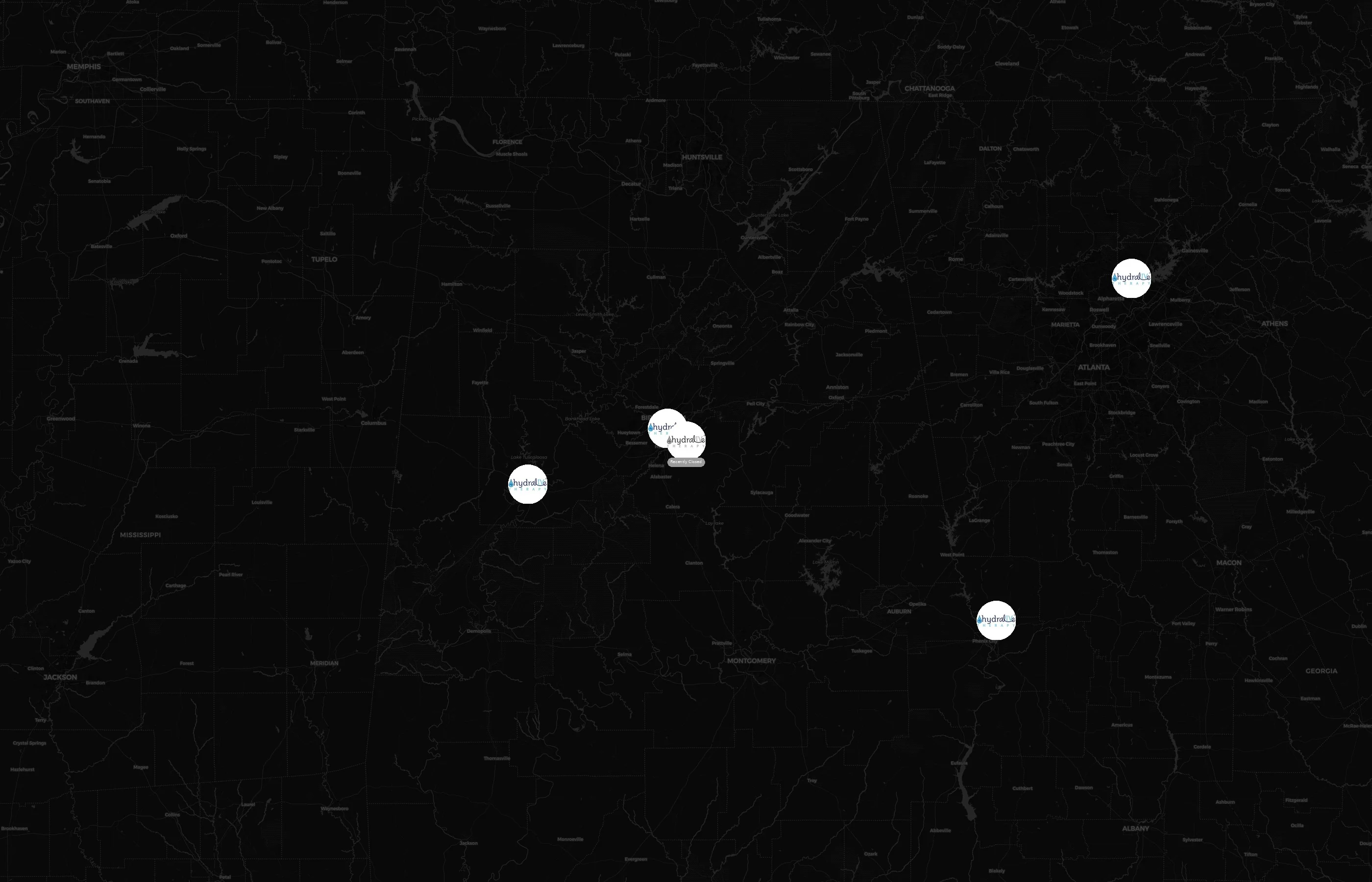 Hydralive Therapy city distribution