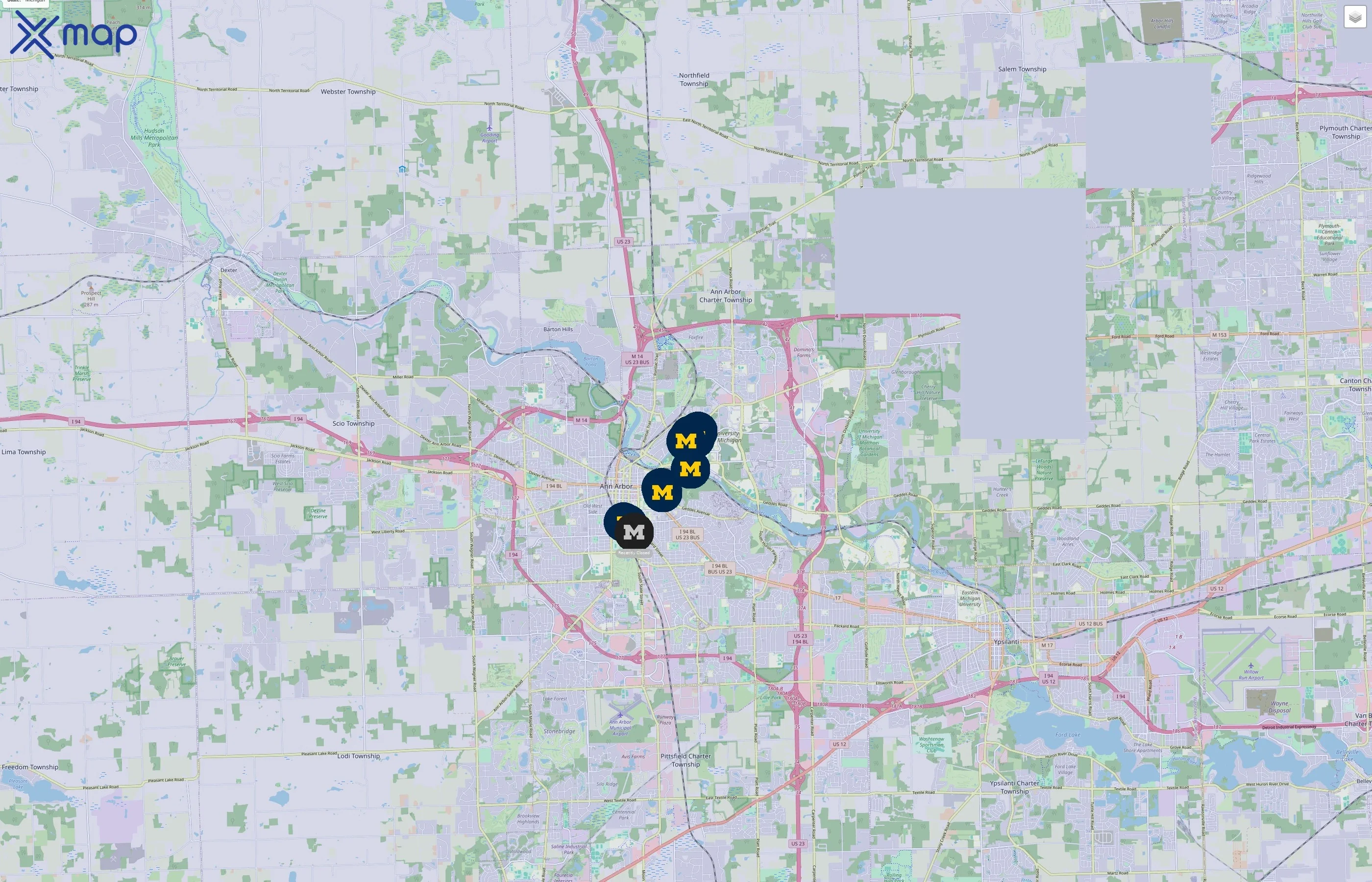 University of Michigan Recreational Sports traffic data