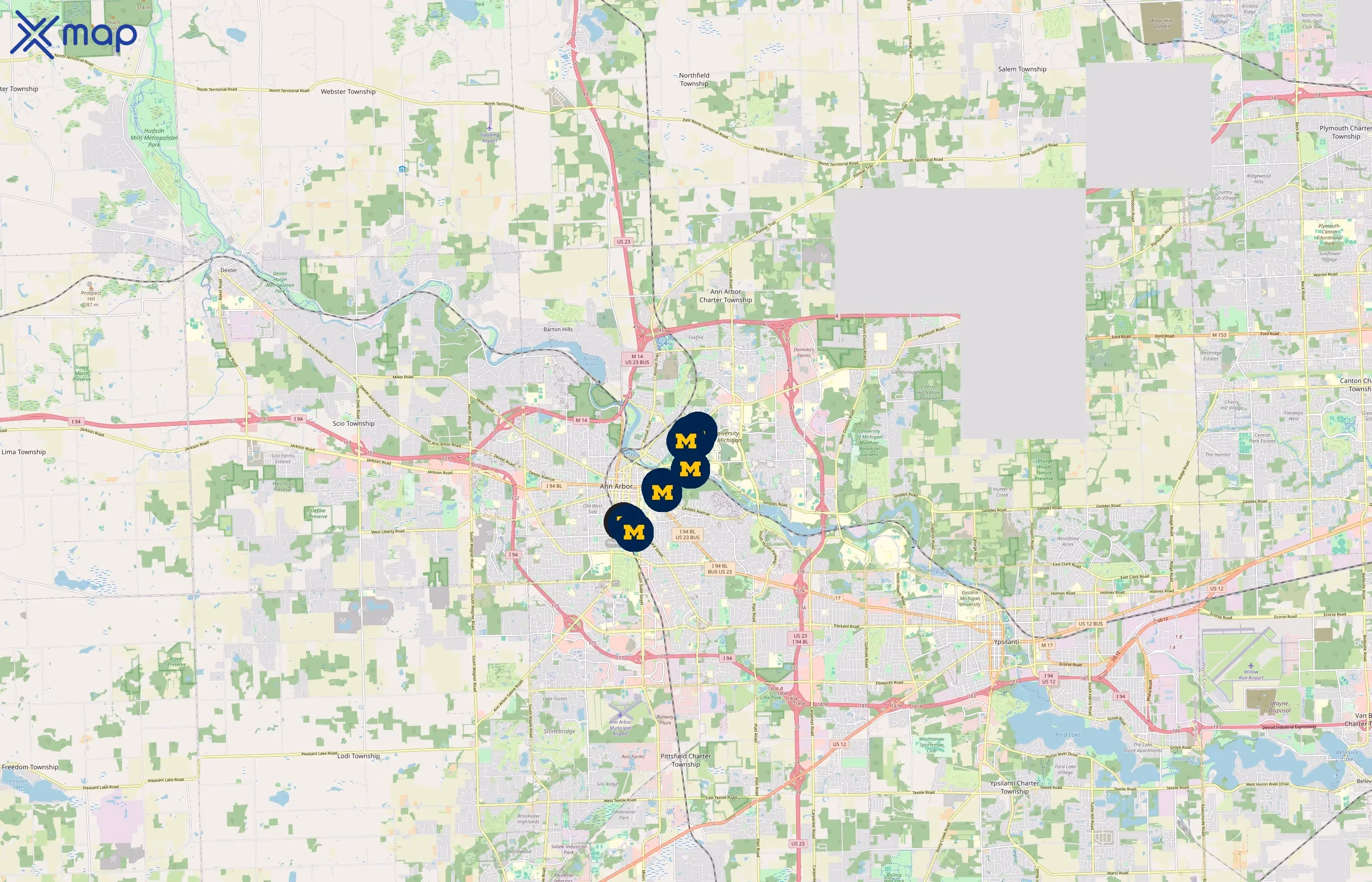 University of Michigan Recreational Sports area coverage
