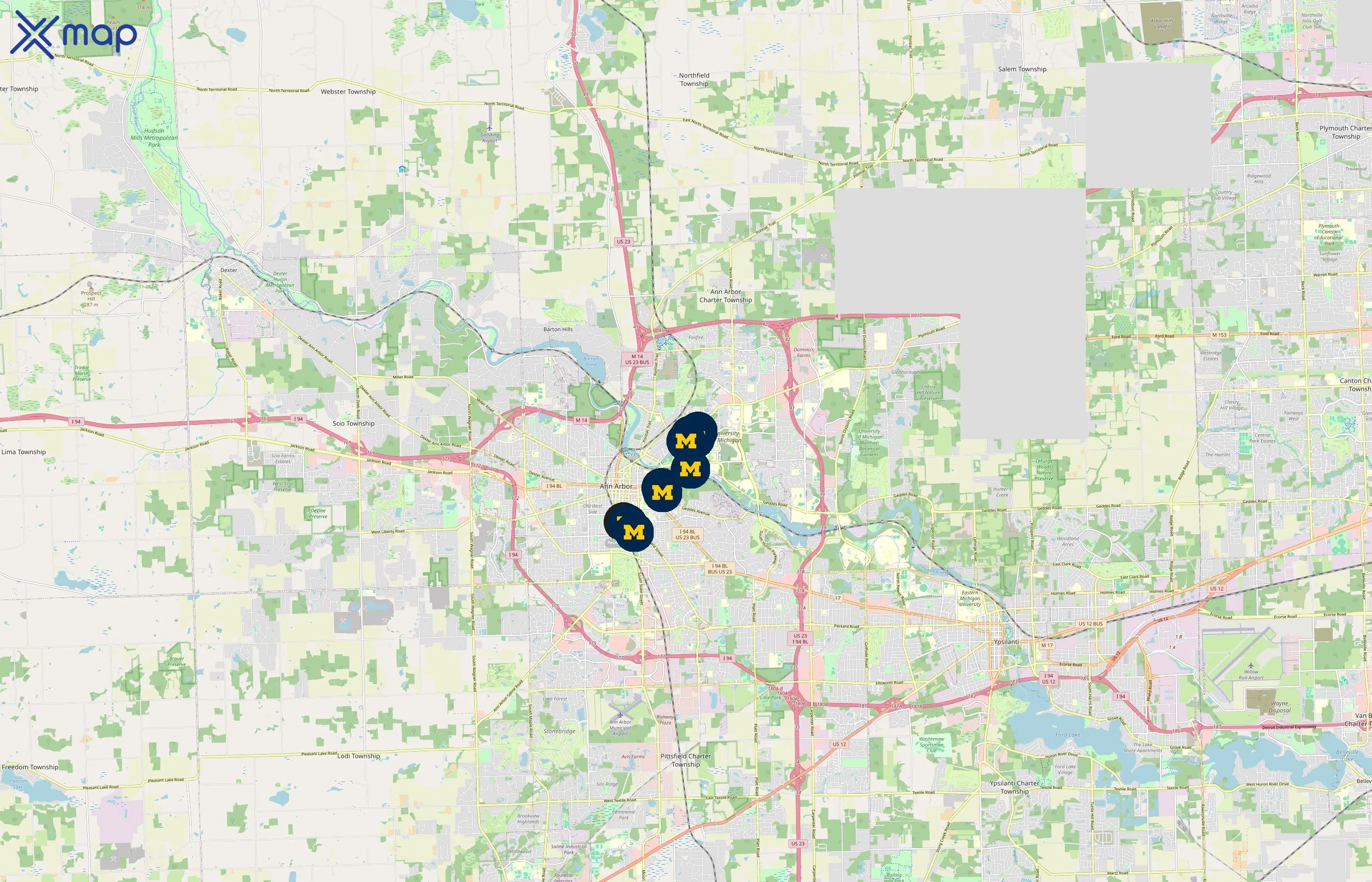 University of Michigan Recreational Sports area coverage