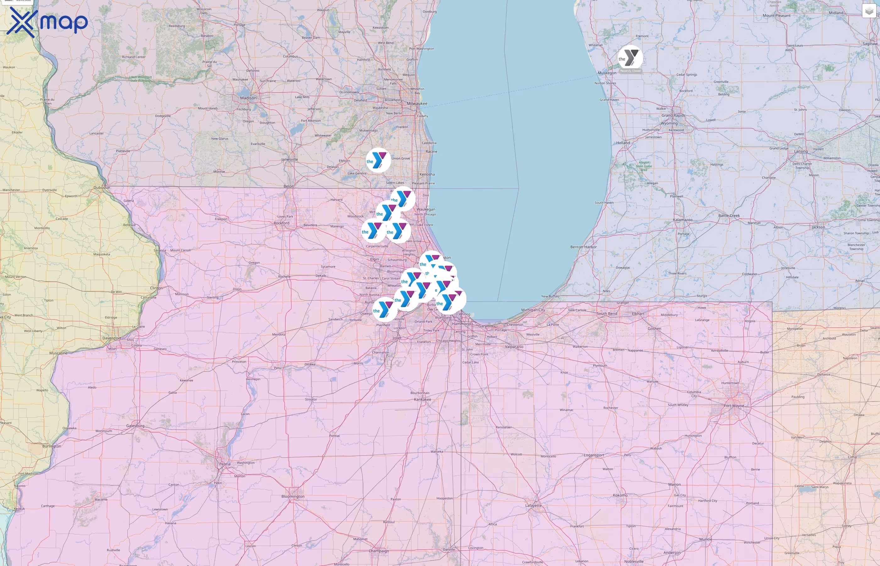 YMCA Chicago street hotspots