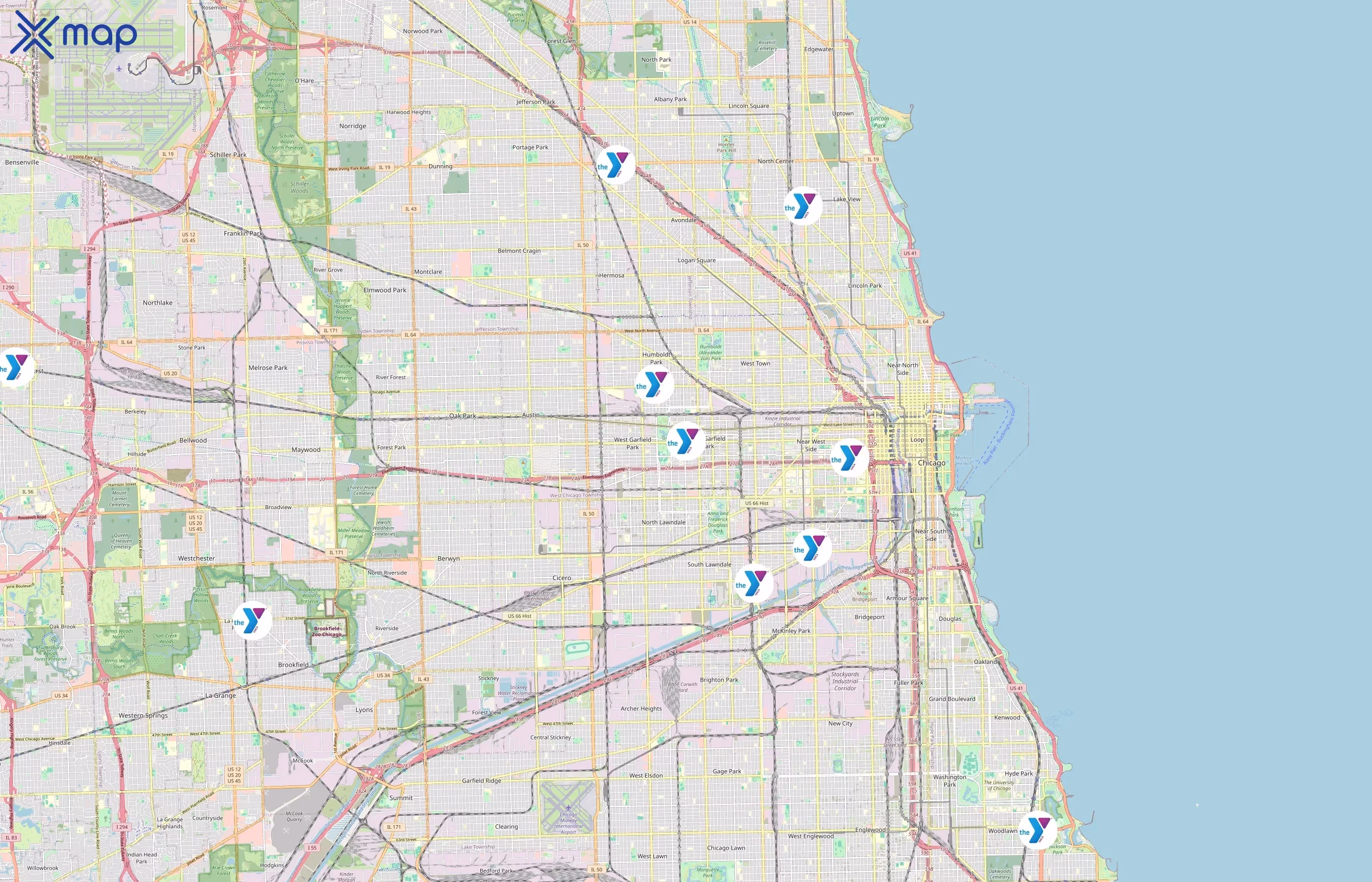 YMCA Chicago area coverage