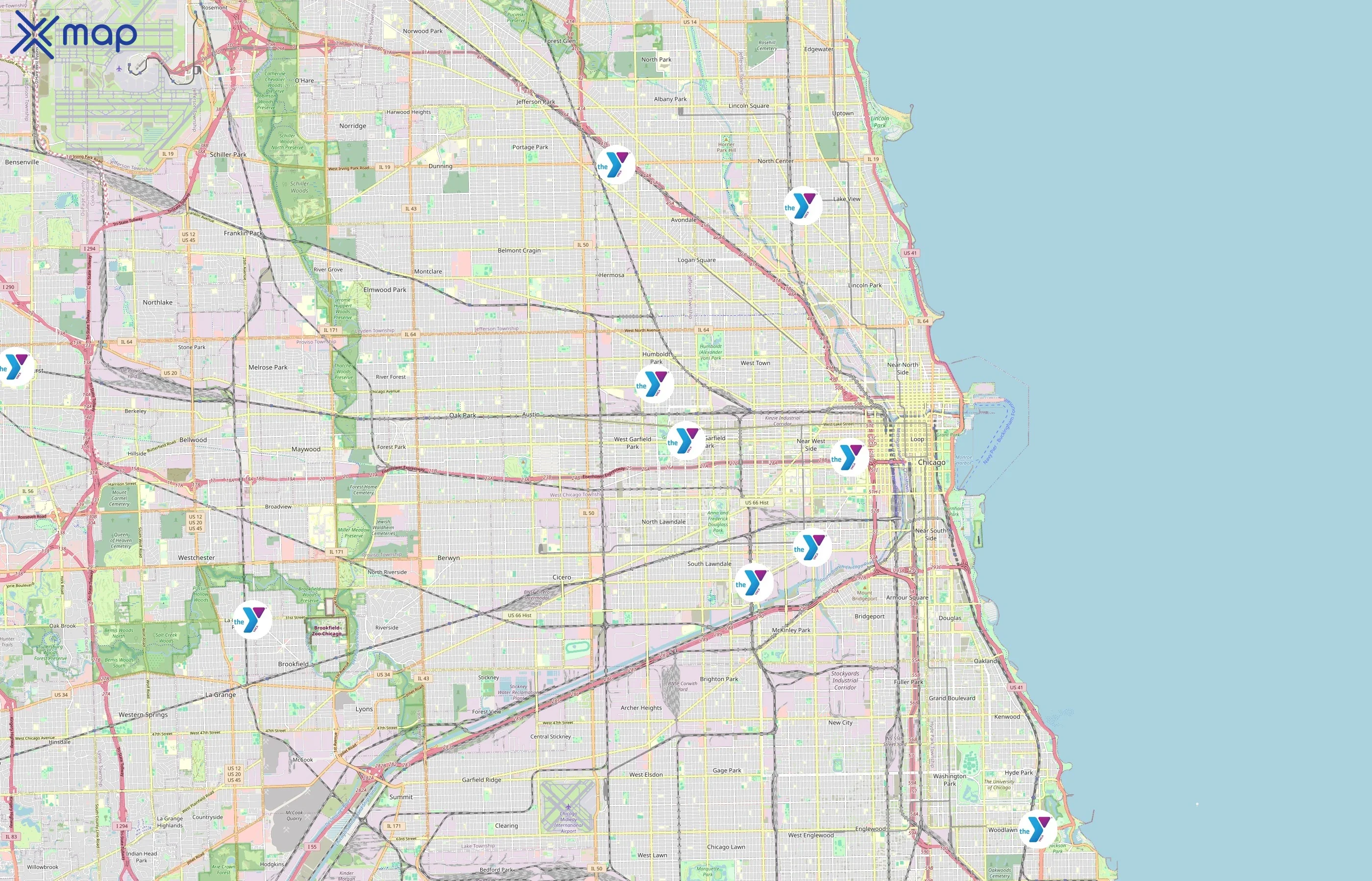 YMCA Chicago area coverage