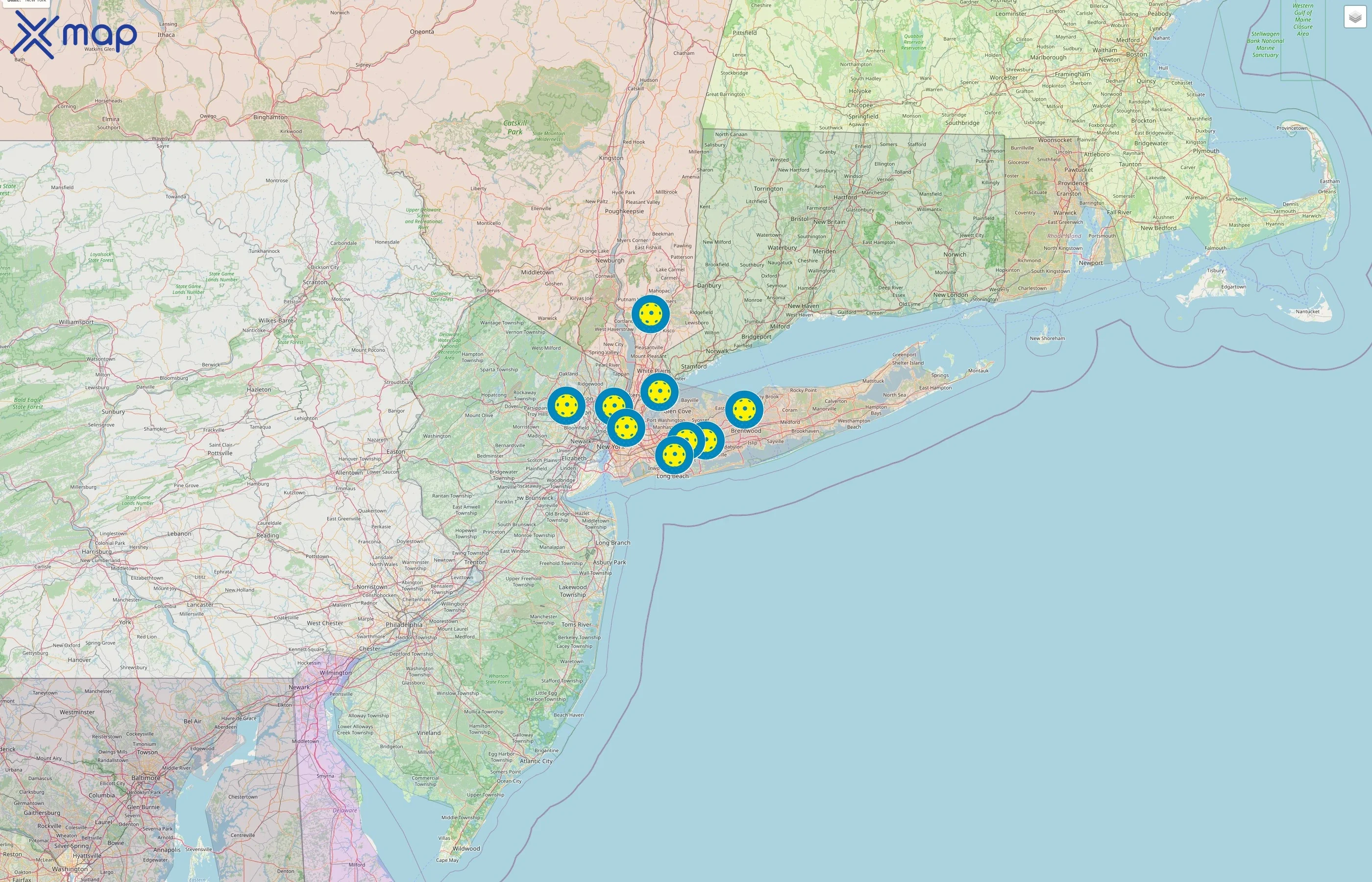 SPORTIME Pickleball street hotspots