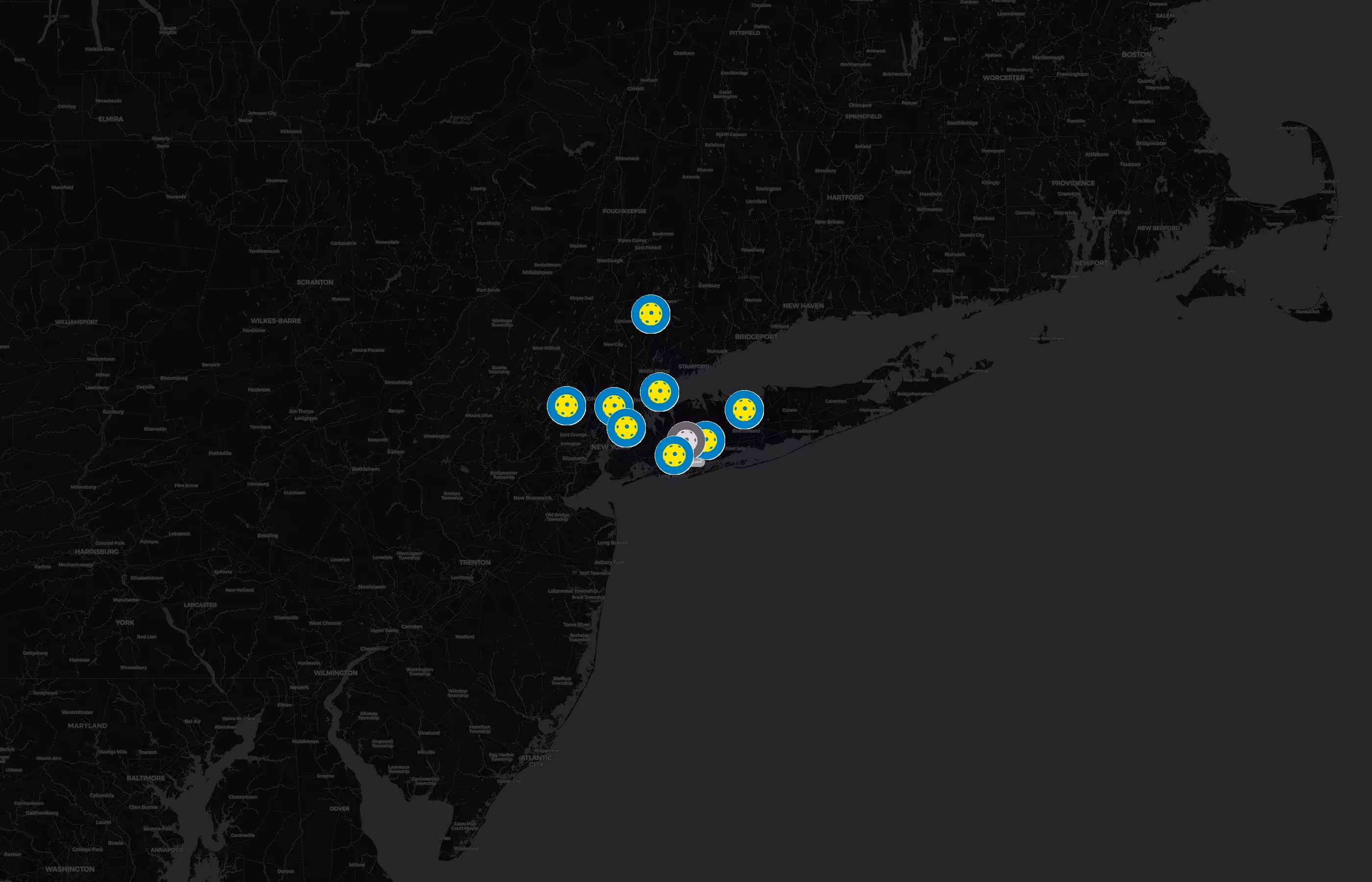 SPORTIME Pickleball city distribution