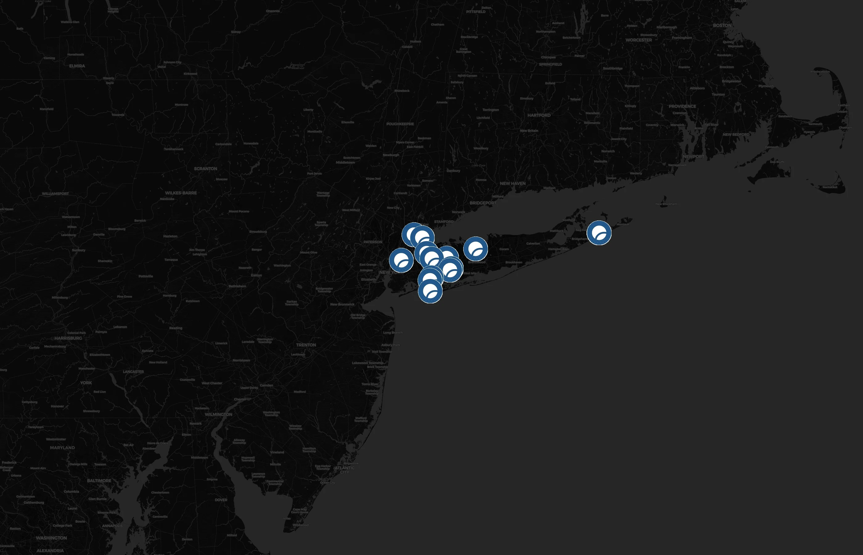 SPORTIME city distribution