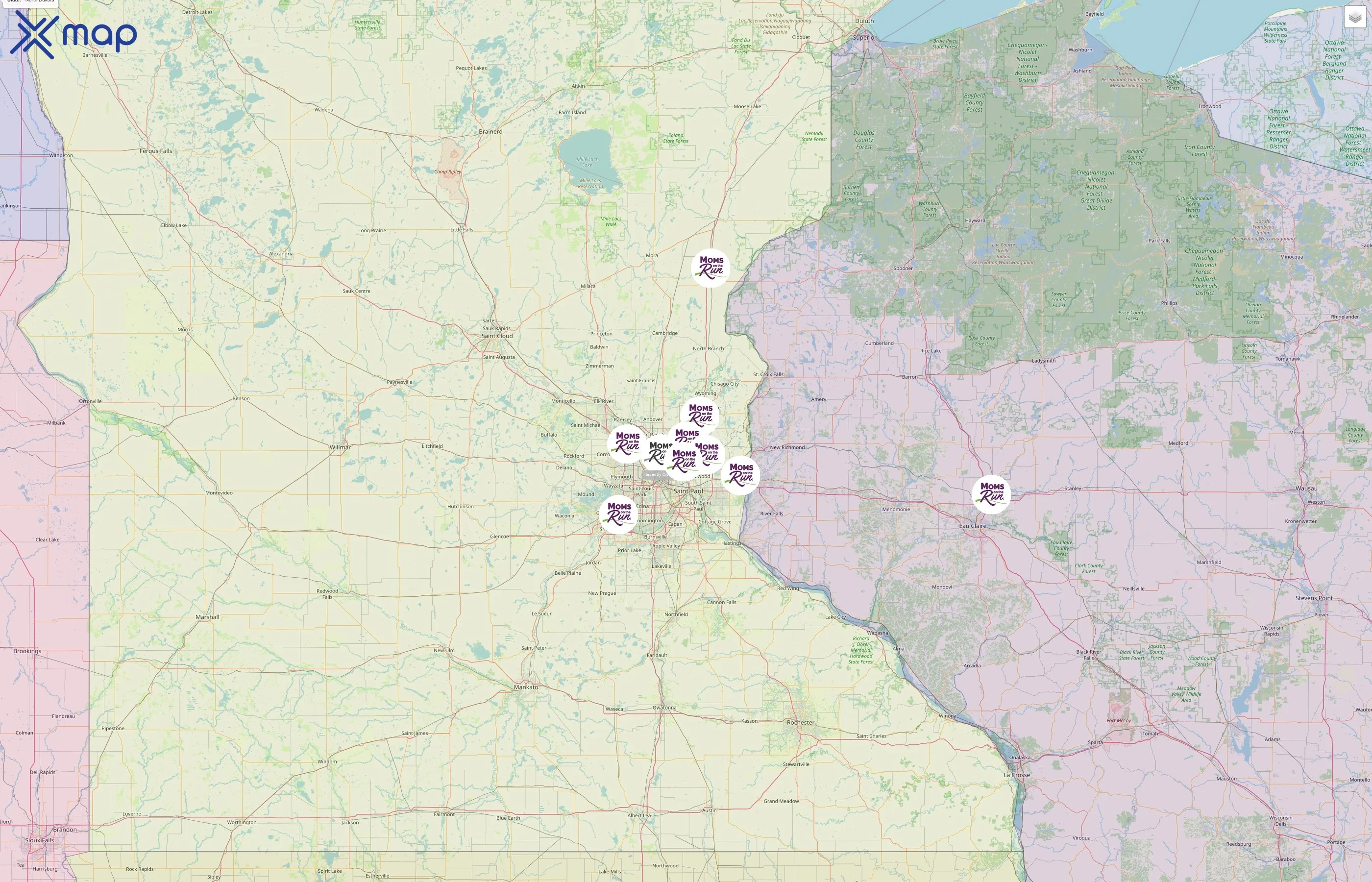 Moms on the Run street hotspots