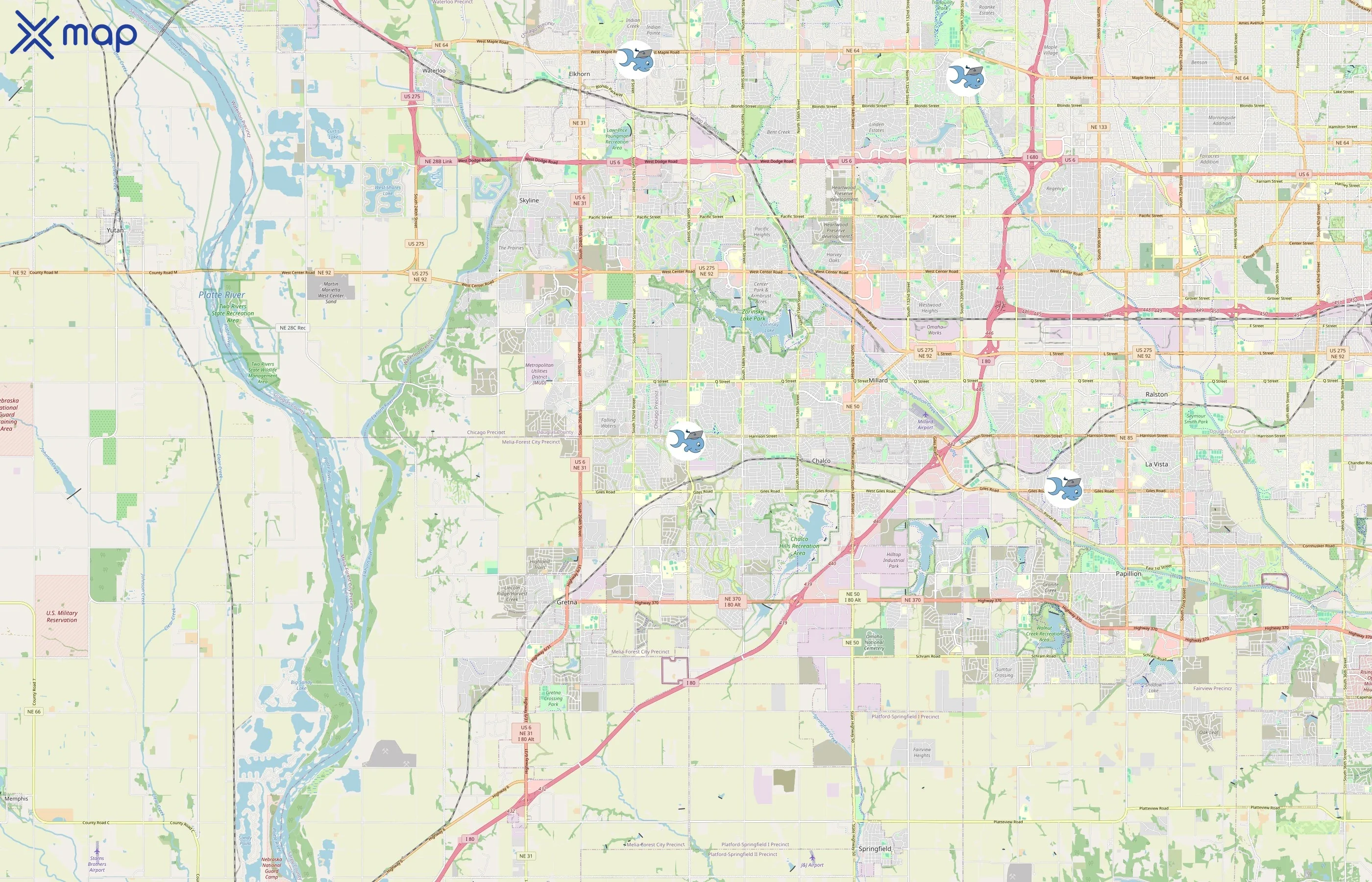 Swimtastic Swim School area coverage