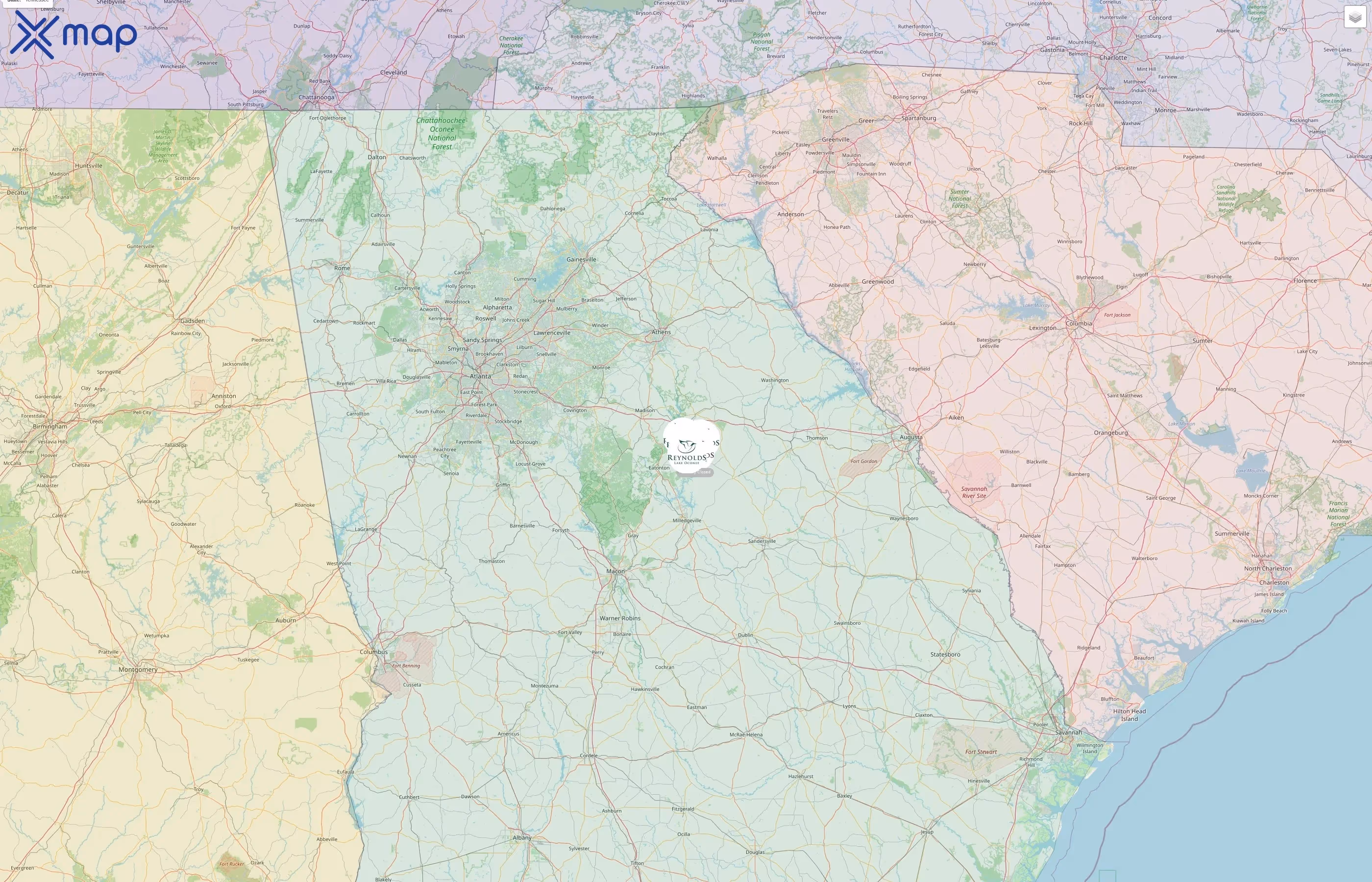 Reynolds Lake Oconee street hotspots