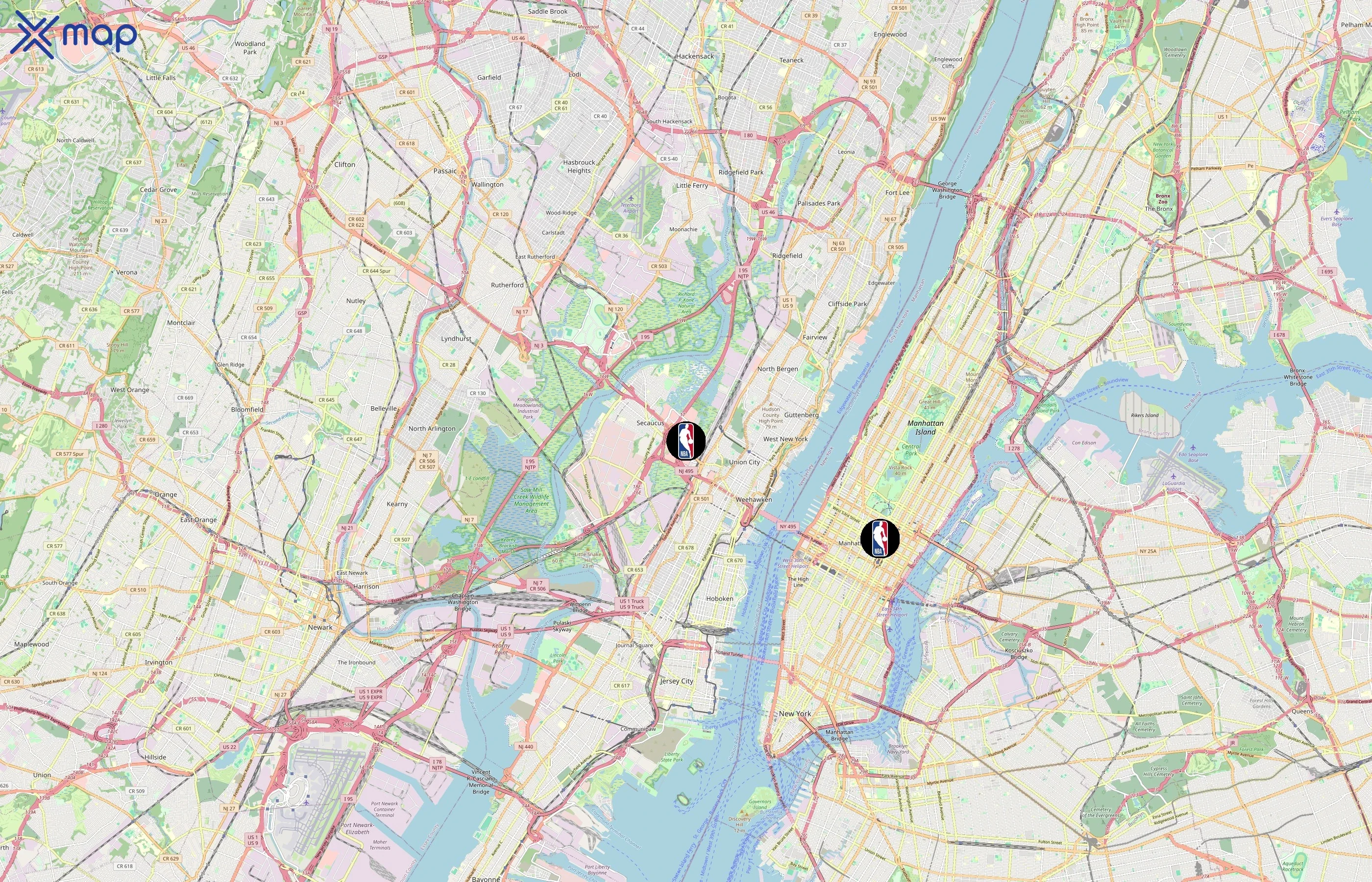 National Basketball Association area coverage