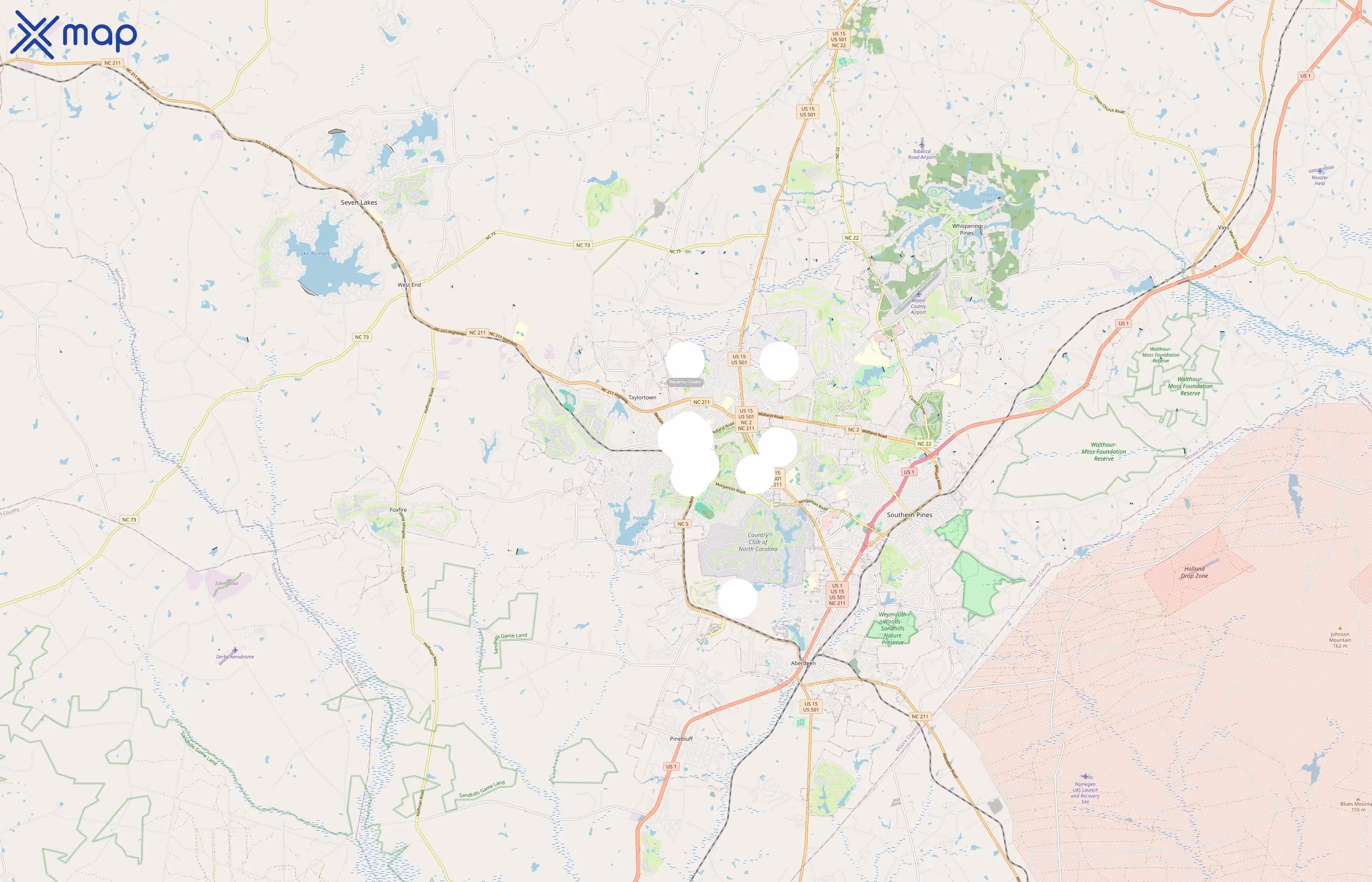 Pinehurst Resort area coverage