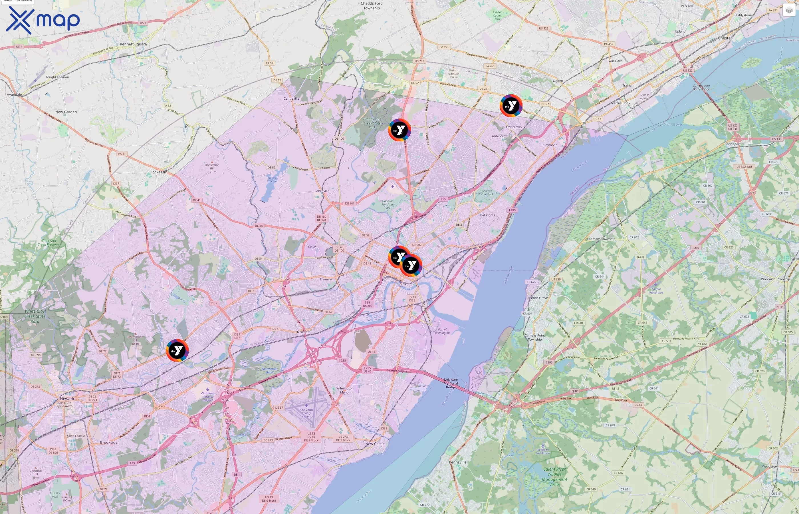 YMCA of Delaware traffic data
