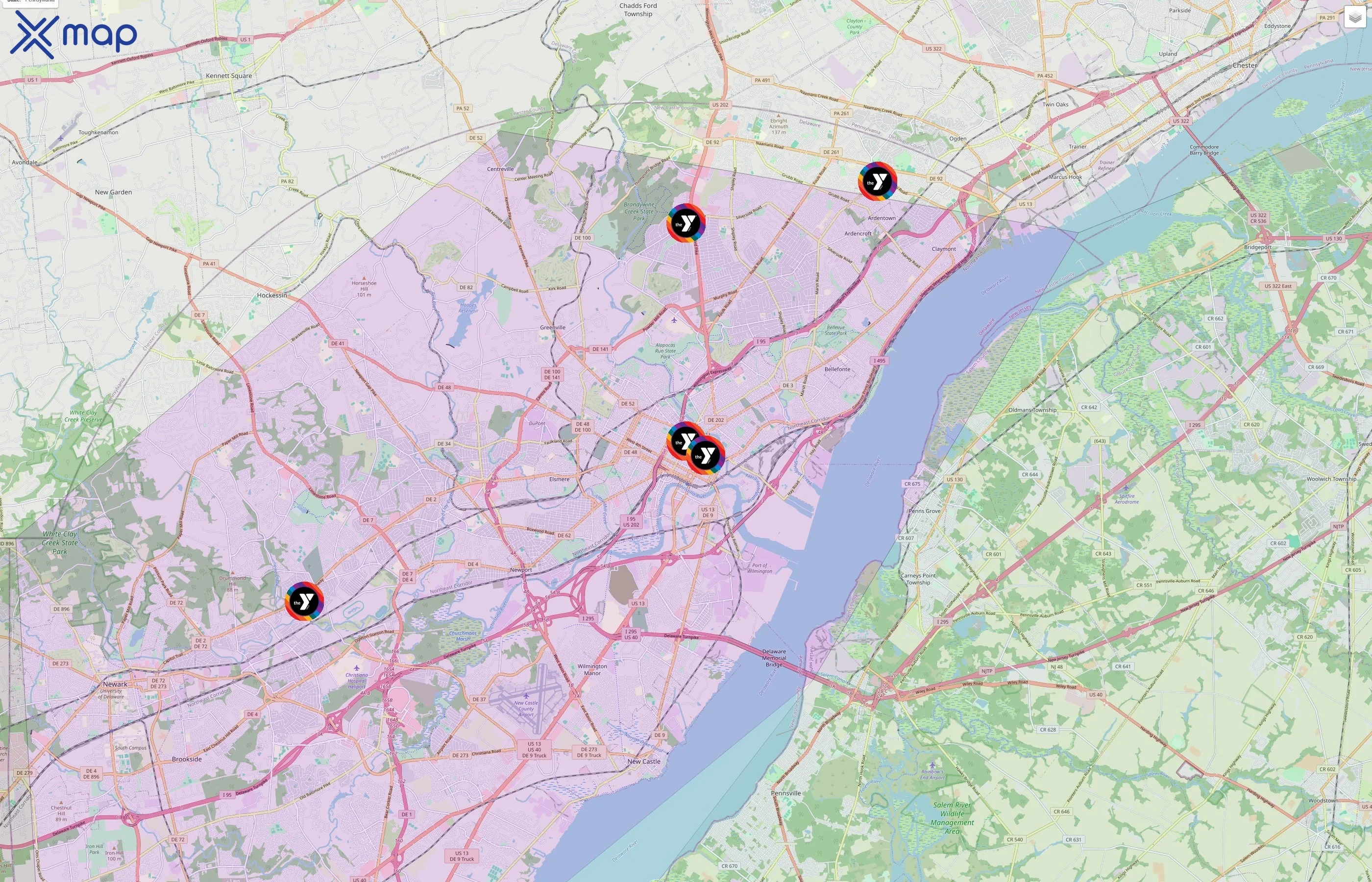 YMCA of Delaware traffic data