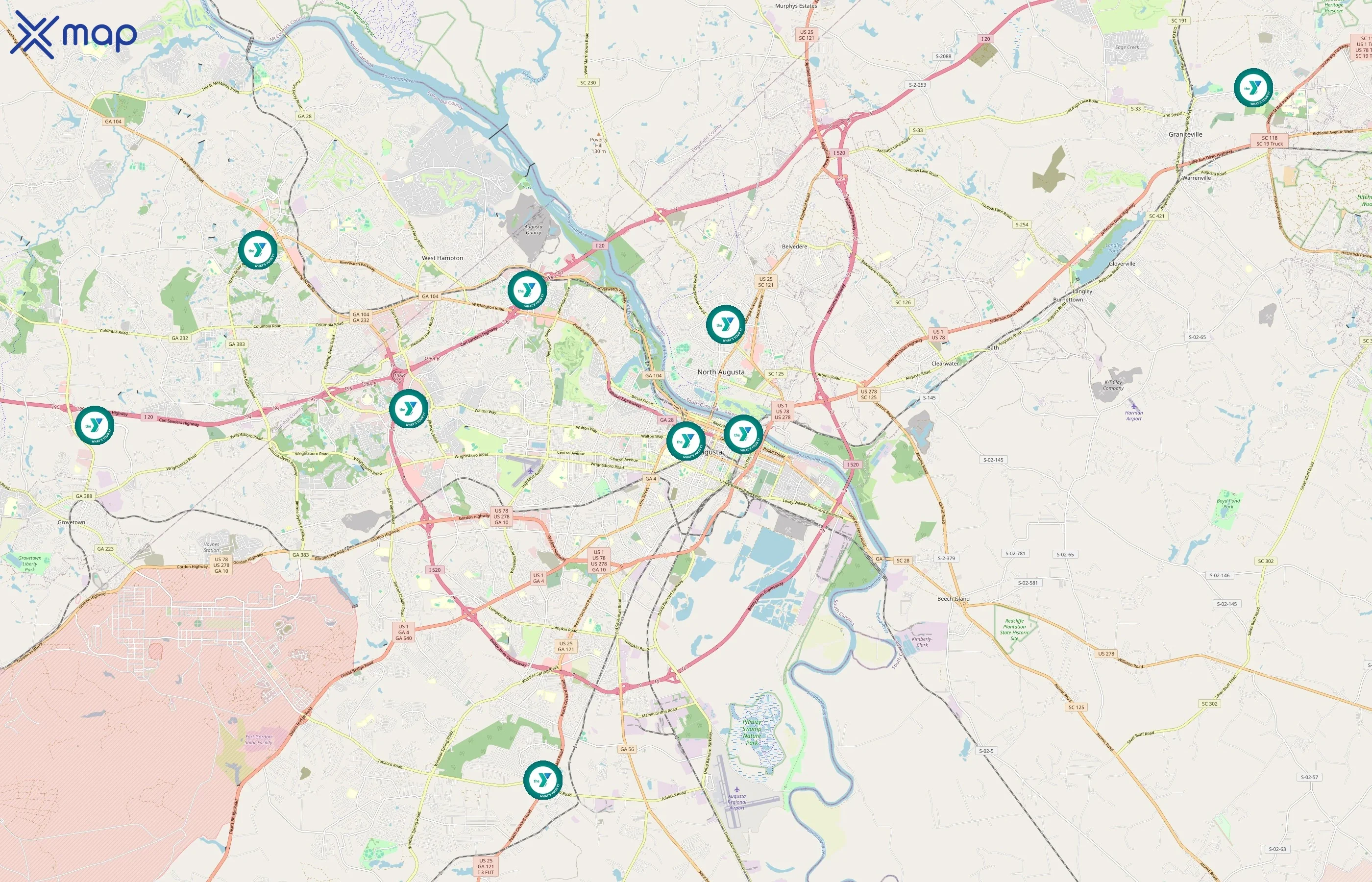 Family YMCA area coverage