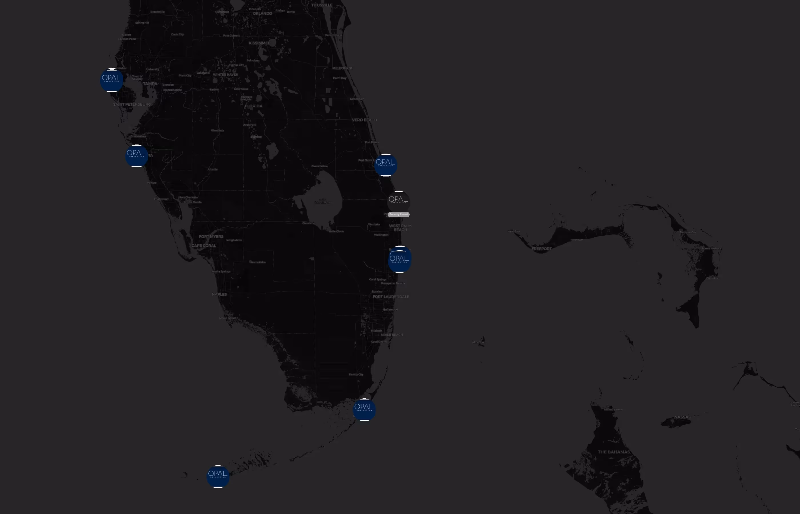 Opal Collection city distribution