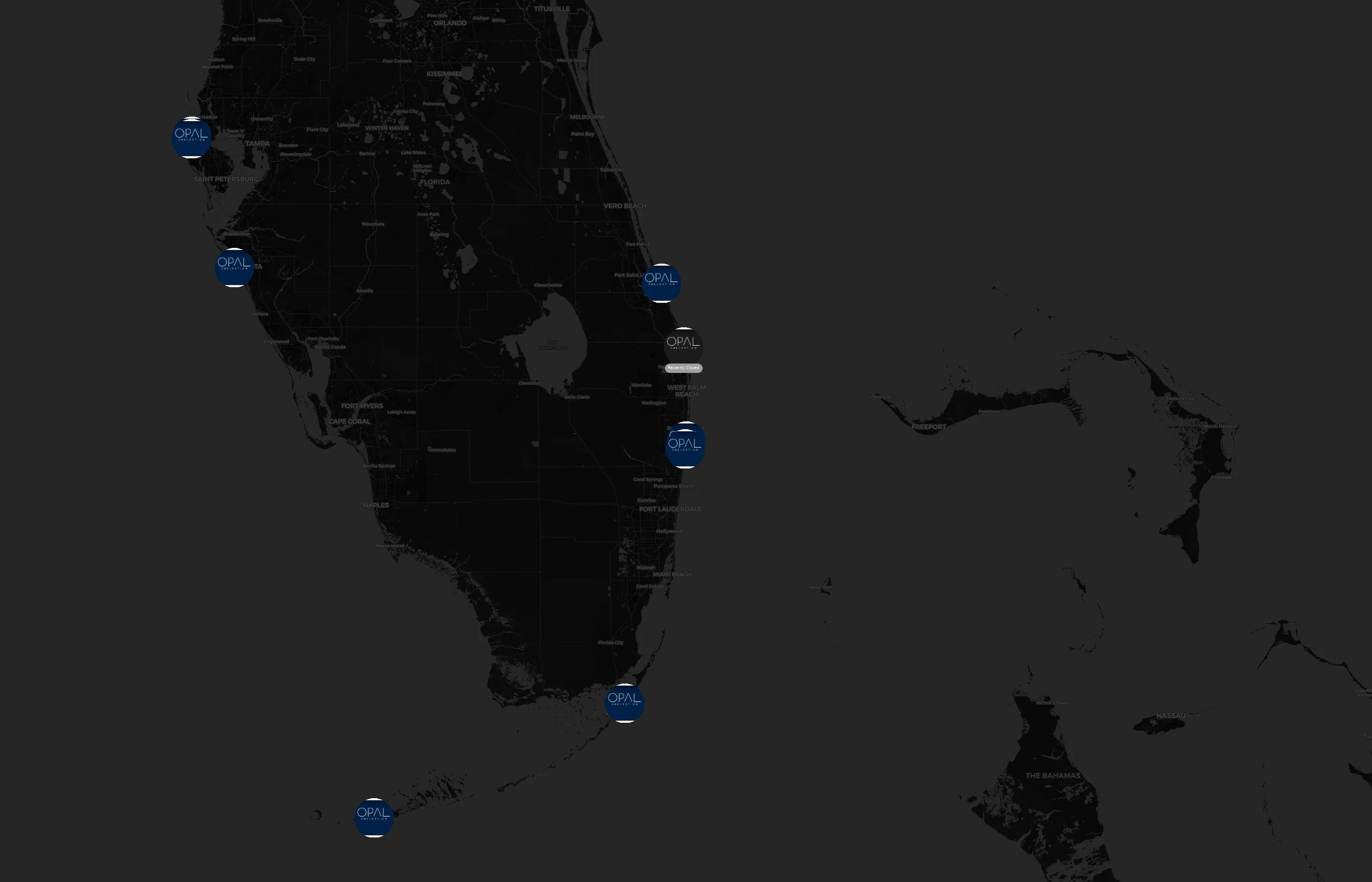 Opal Collection city distribution