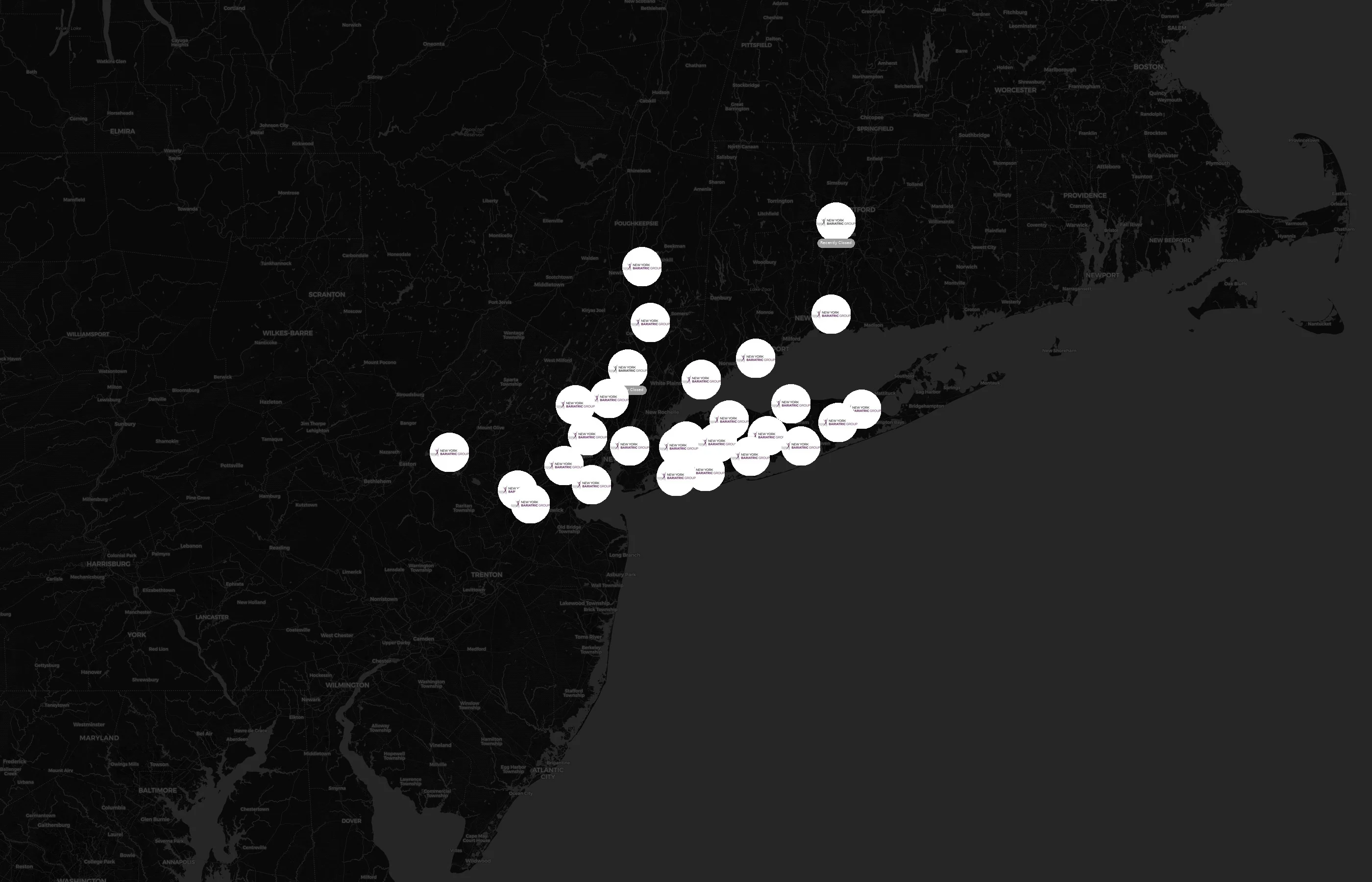 New York Bariatric Group city distribution