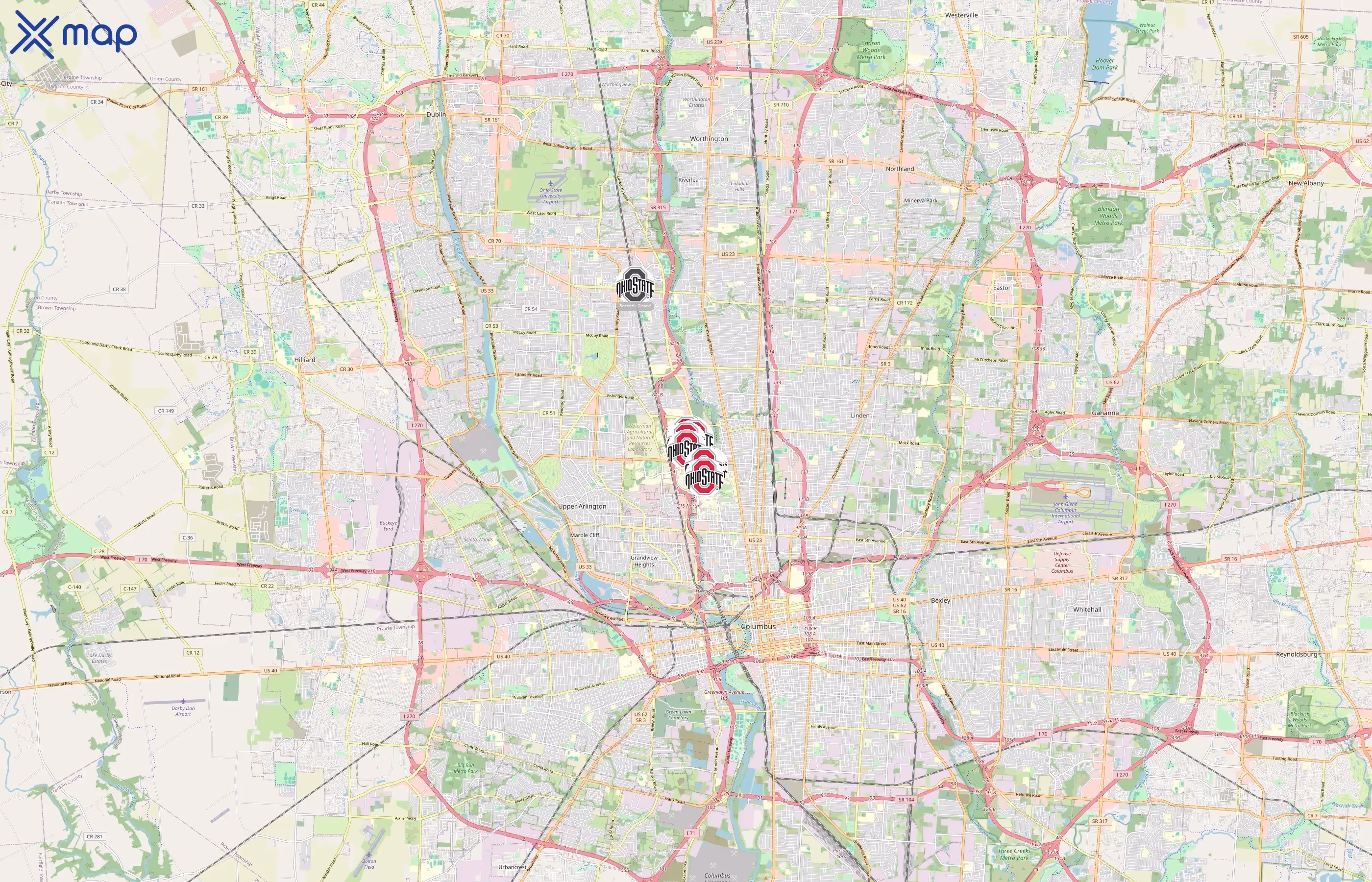 Ohio State University Athletics area coverage