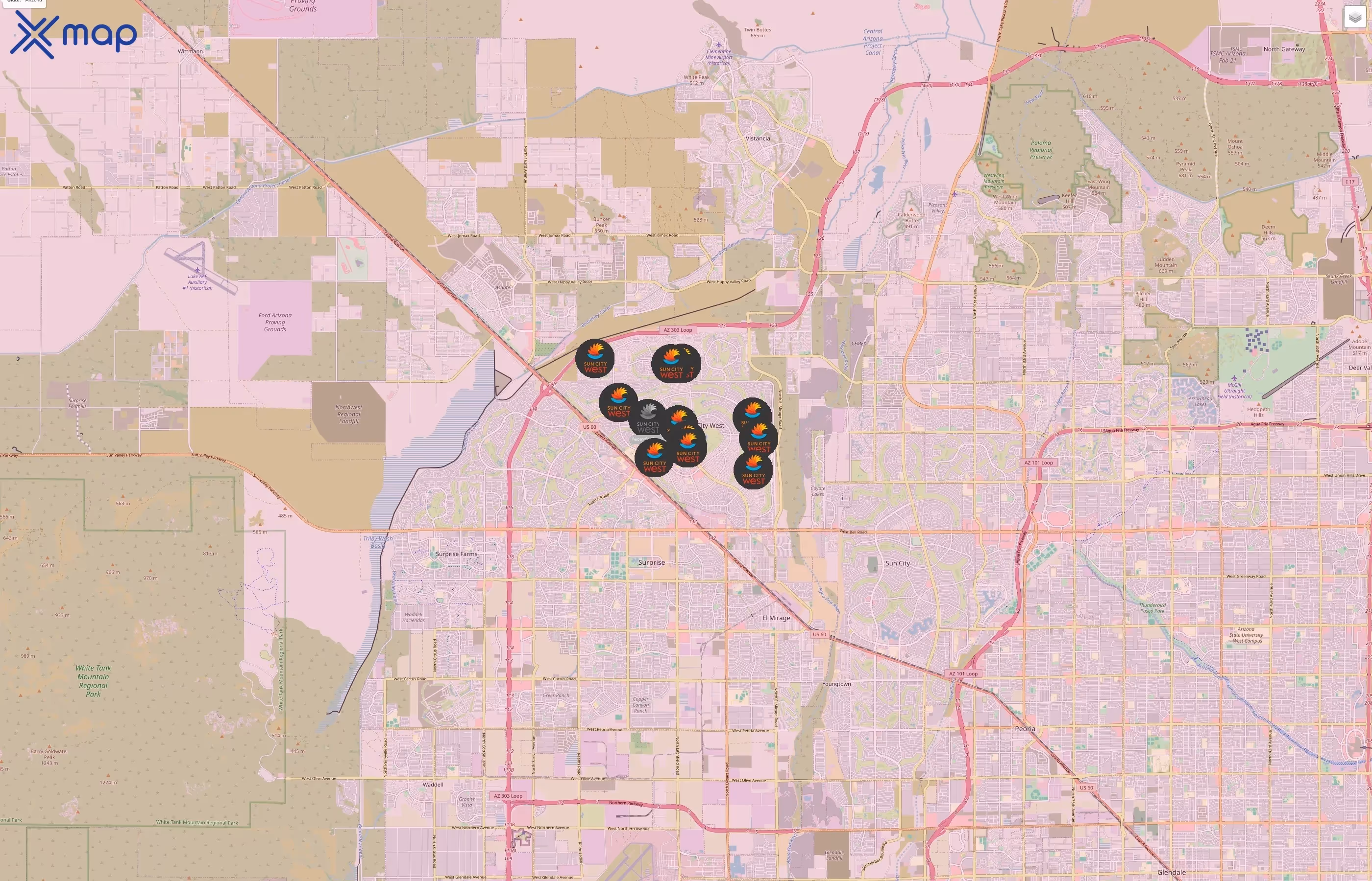 Sun City West traffic data
