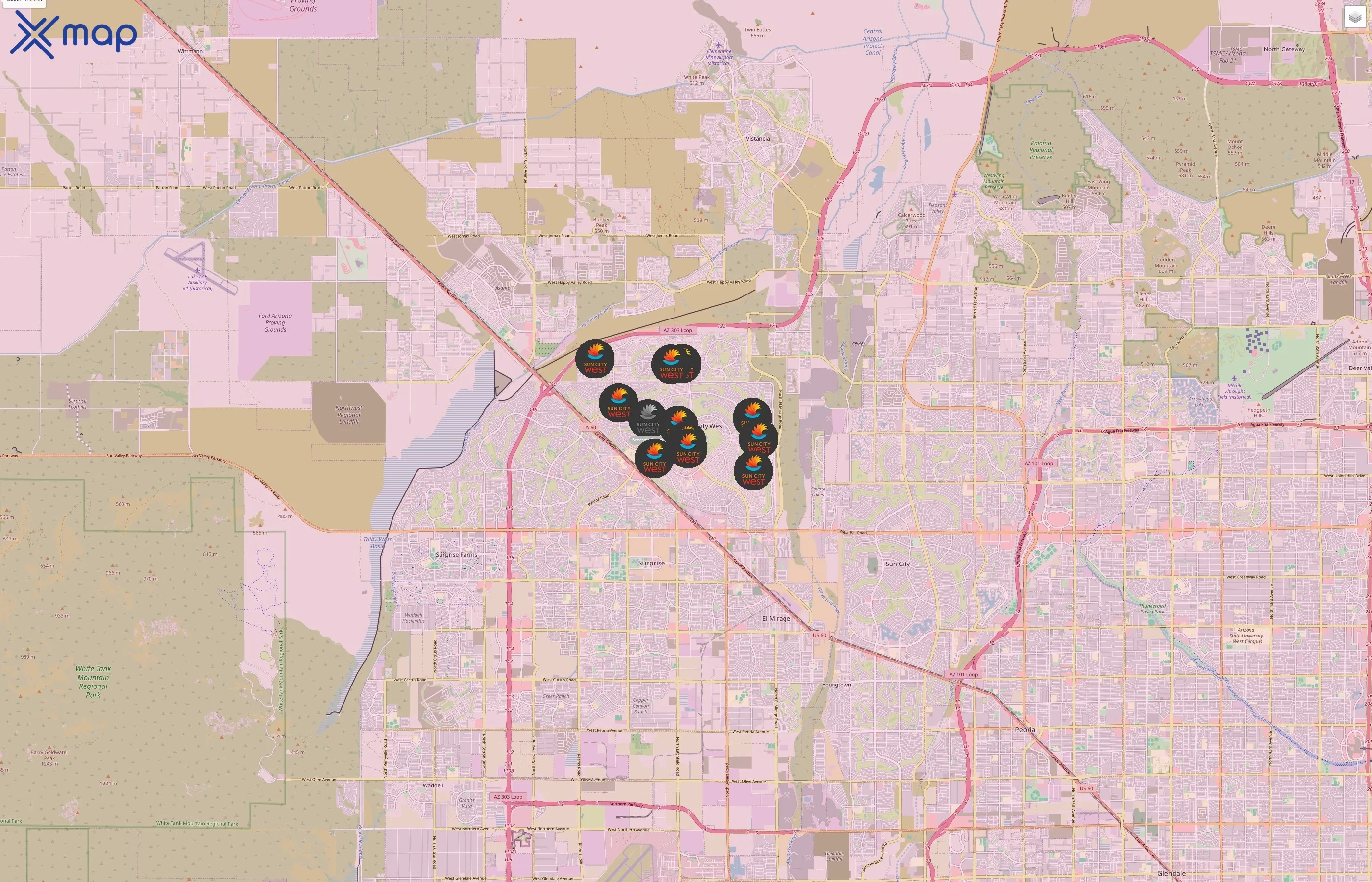 Sun City West traffic data