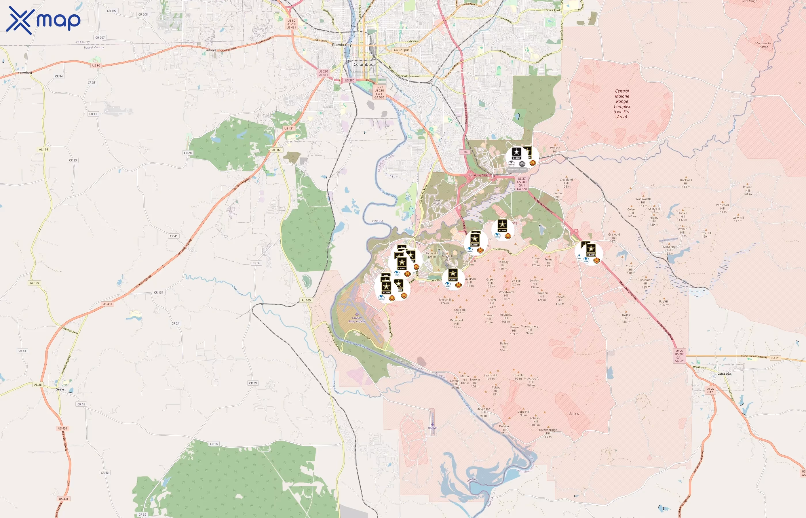 Fort Benning MWR area coverage