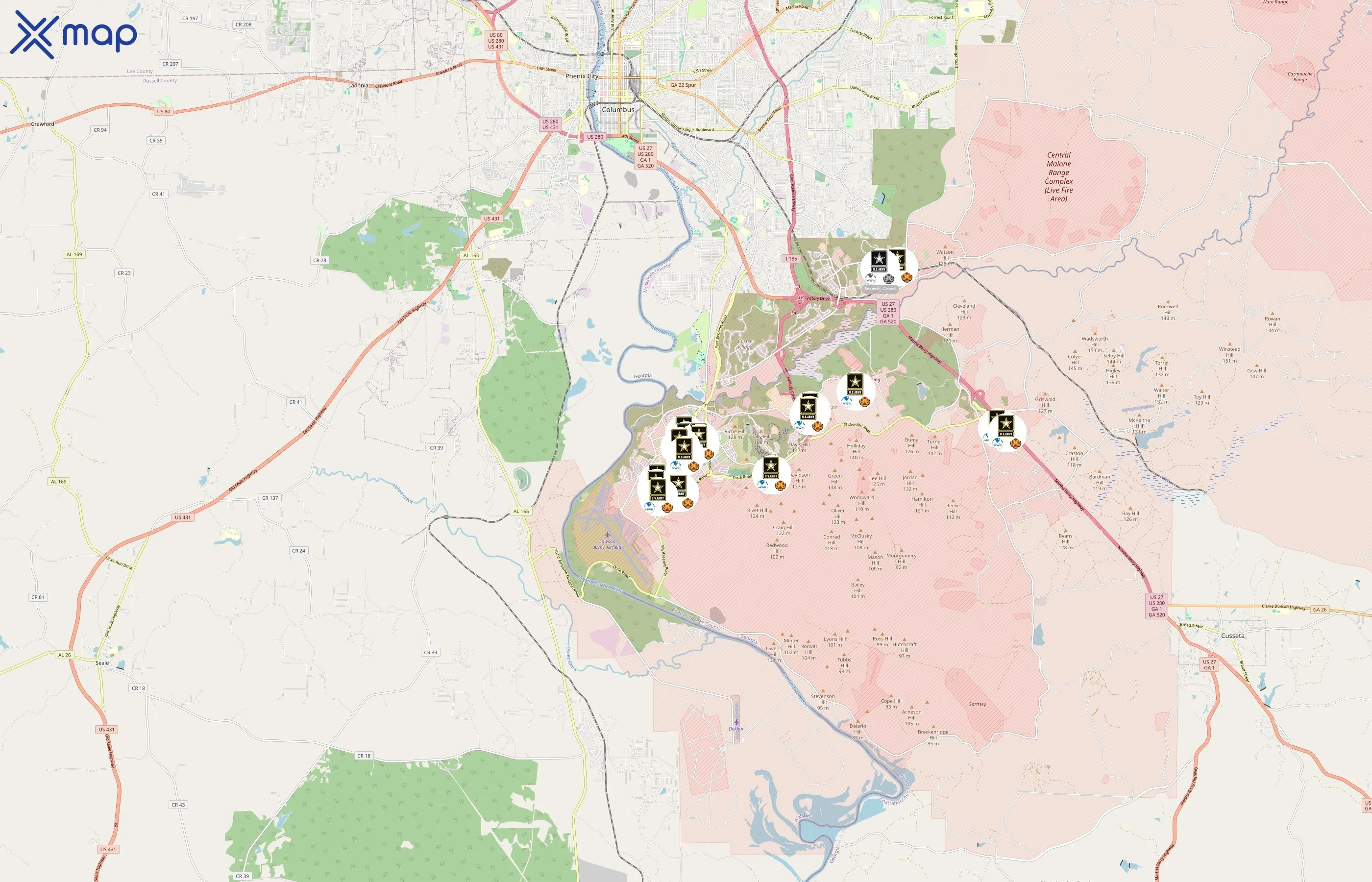 Fort Benning MWR area coverage