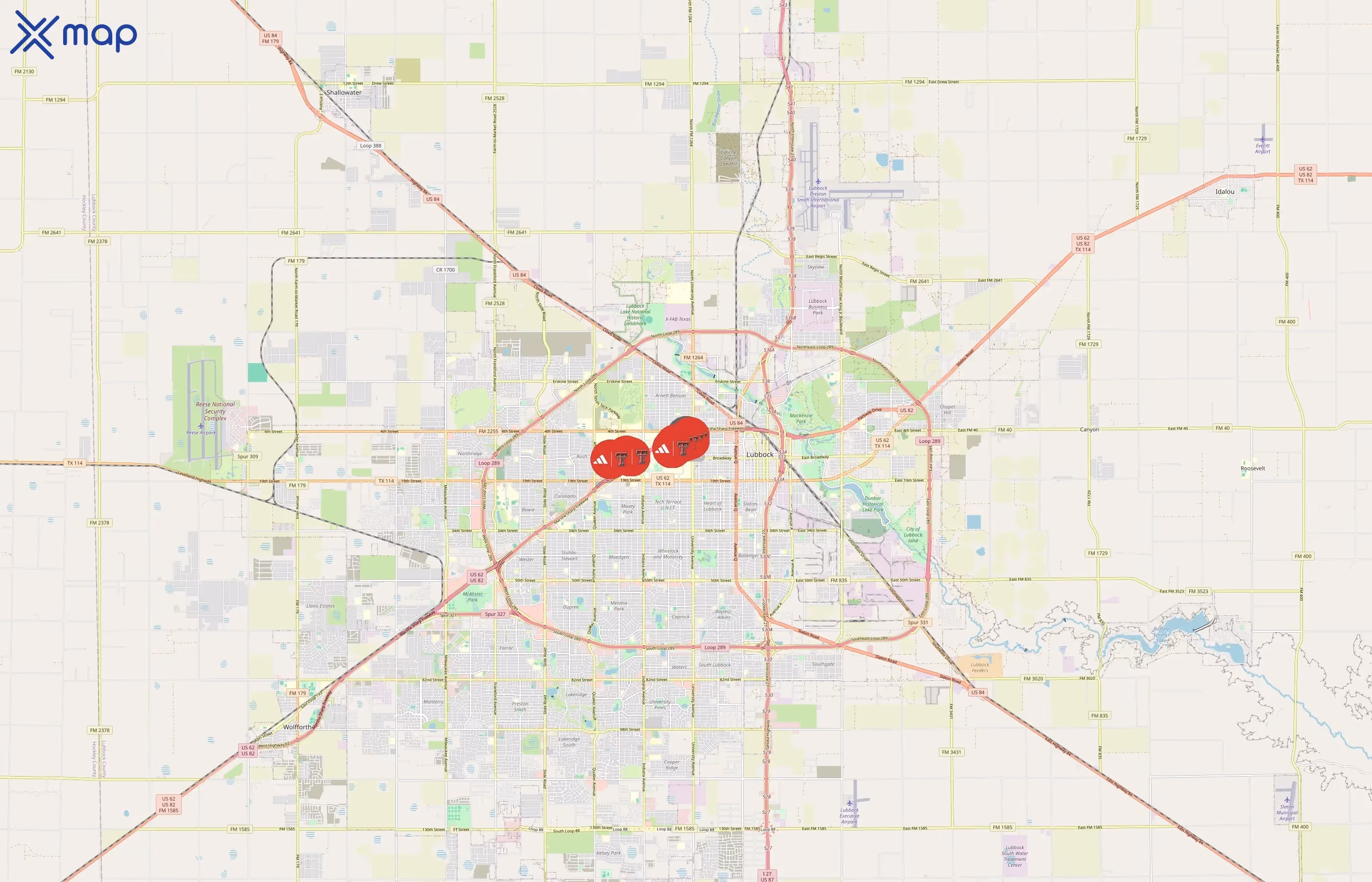 Texas Tech Athletics area coverage