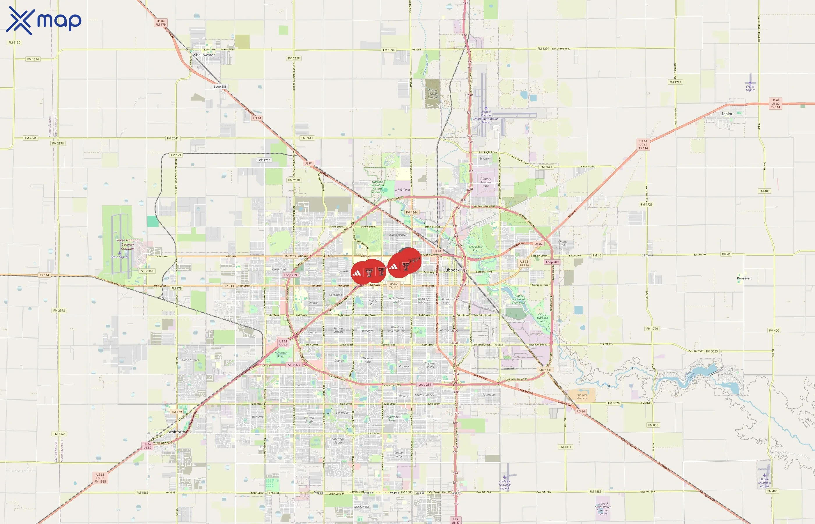 Texas Tech Athletics area coverage