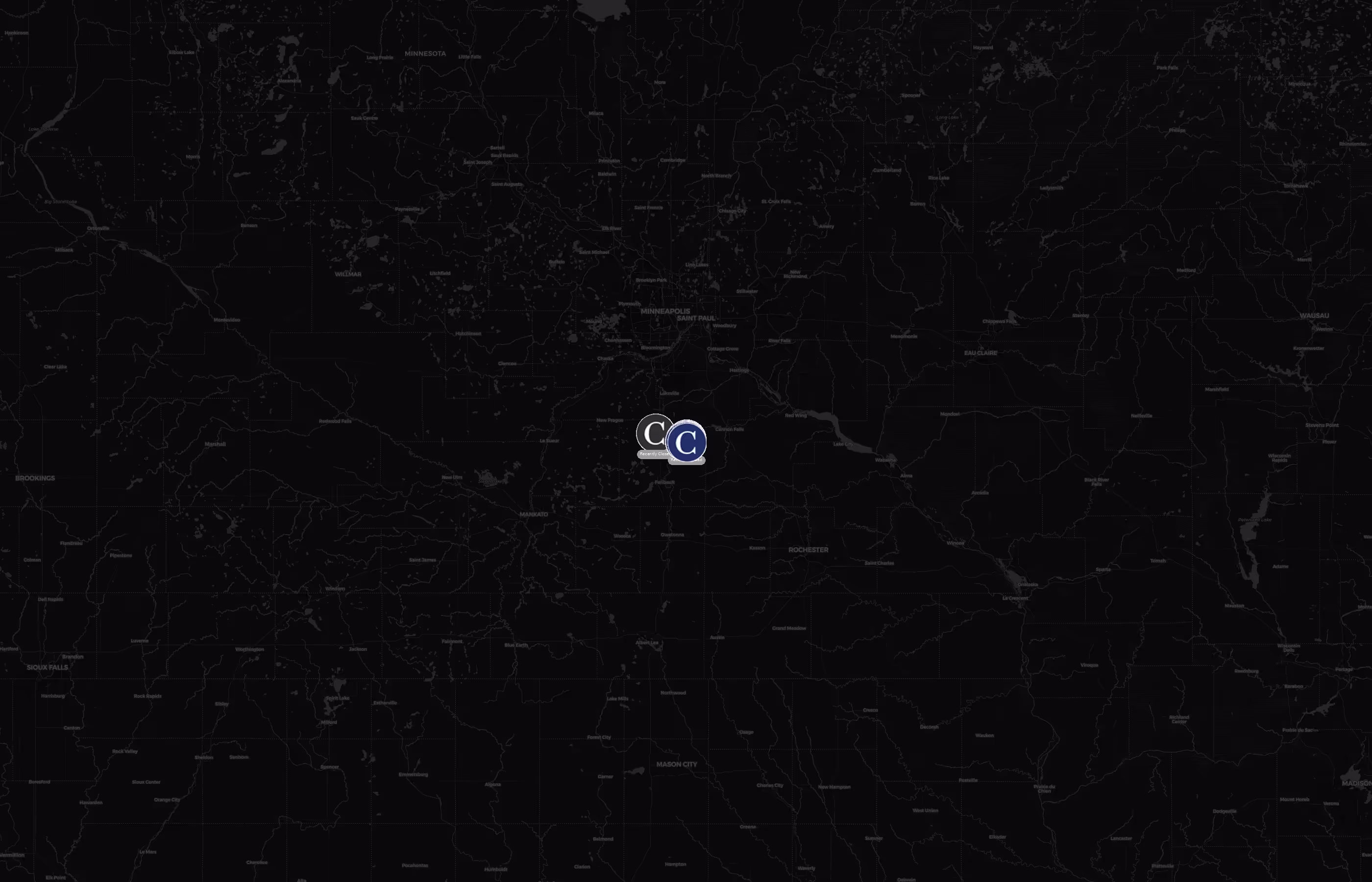 Carleton College city distribution