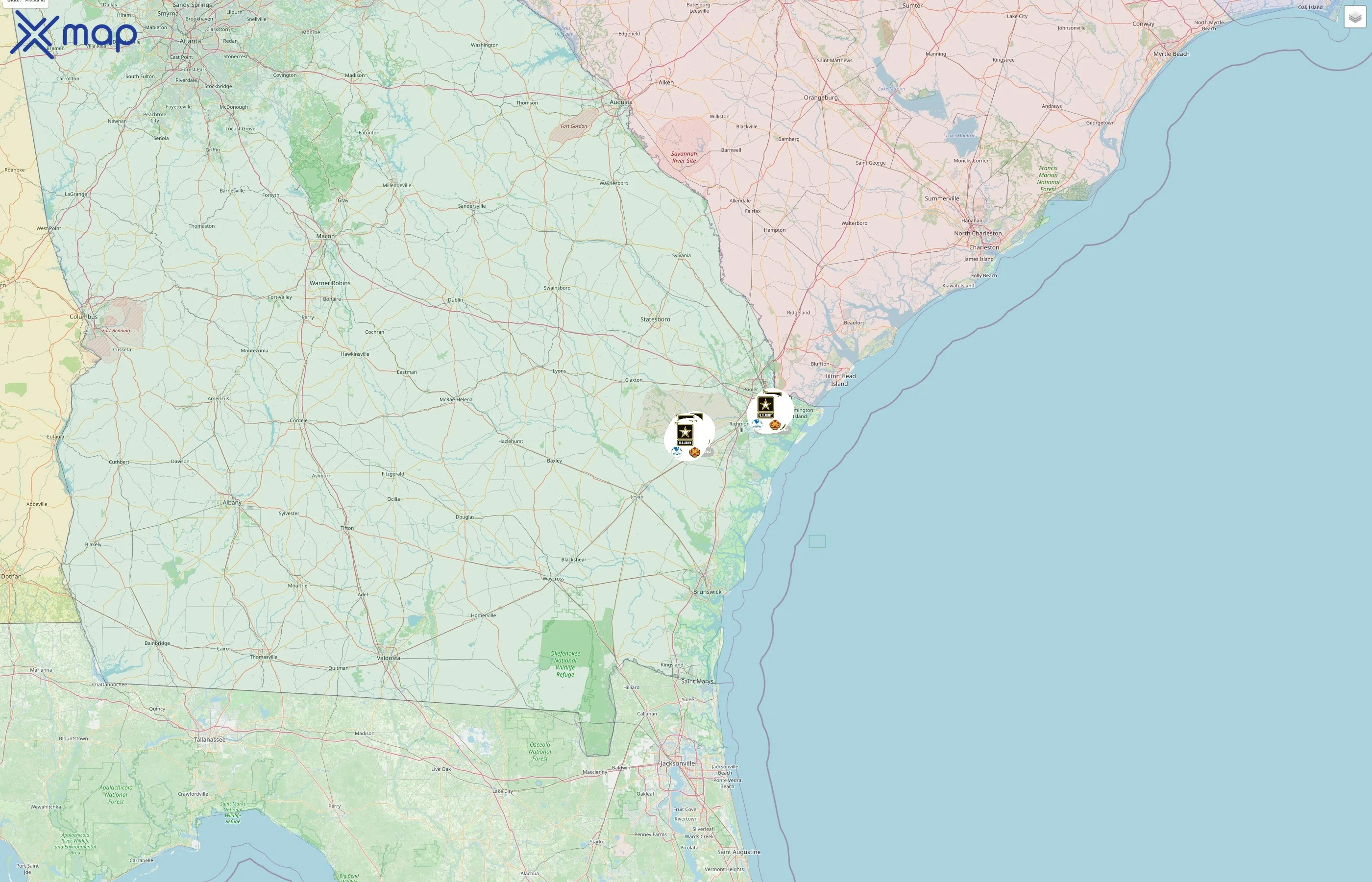 Stewart-Hunter Army MWR street hotspots