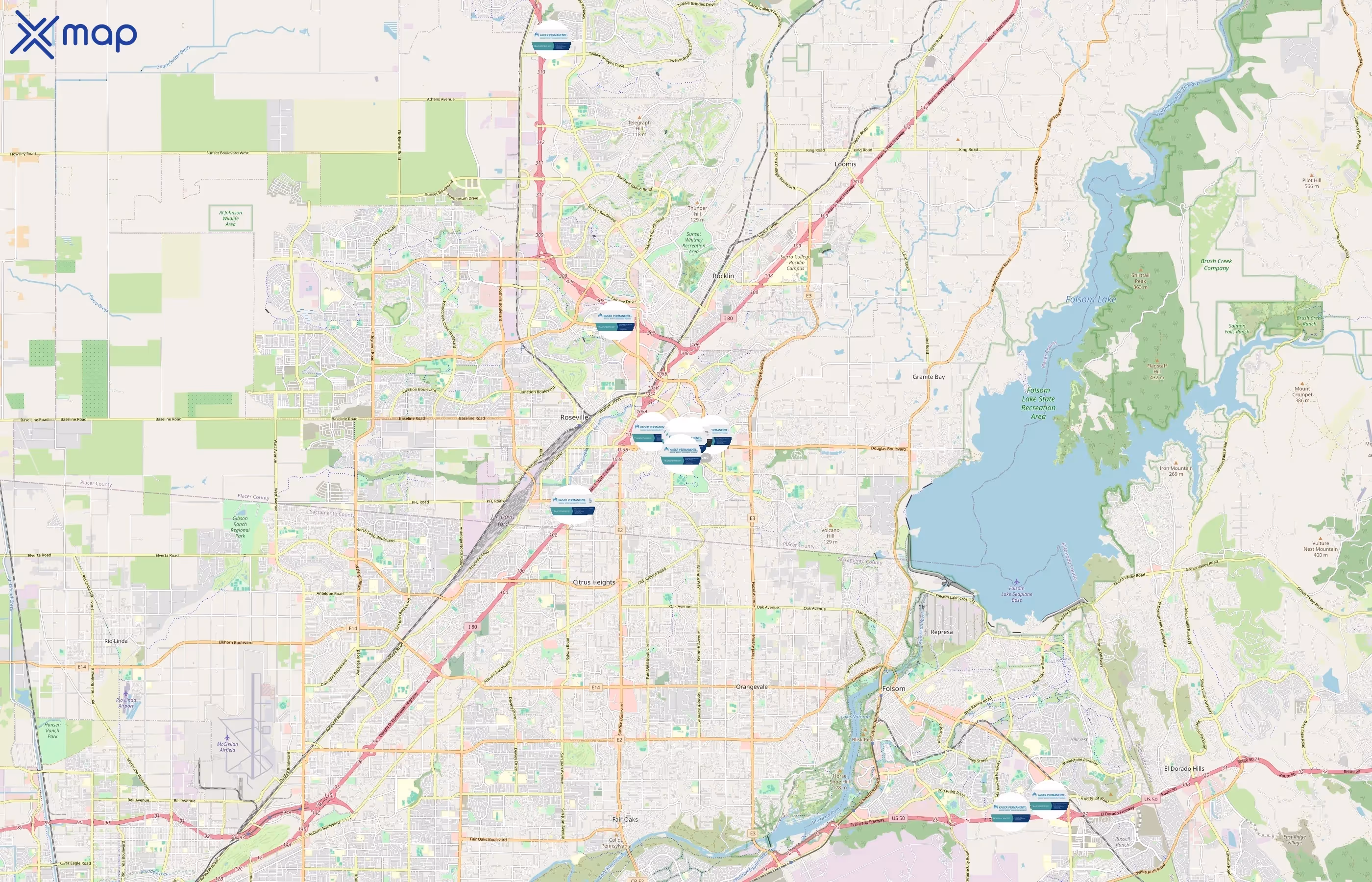 Kaiser Permanente area coverage