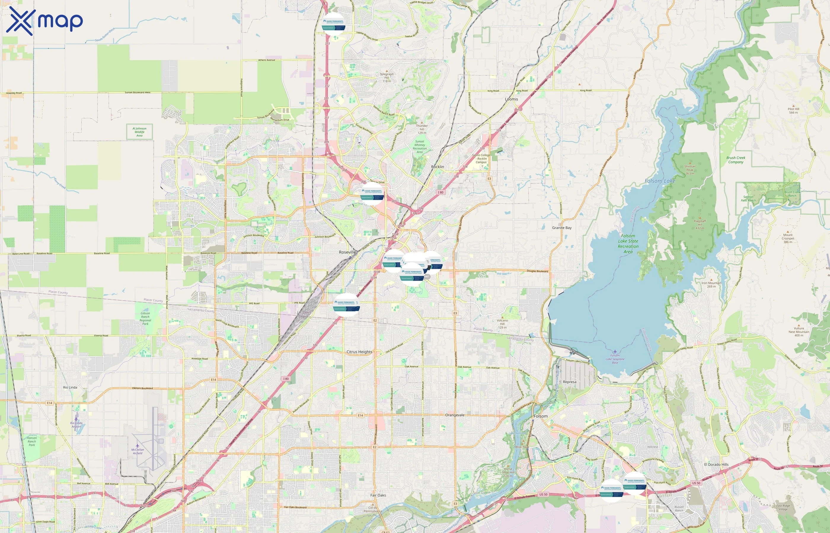 Kaiser Permanente area coverage
