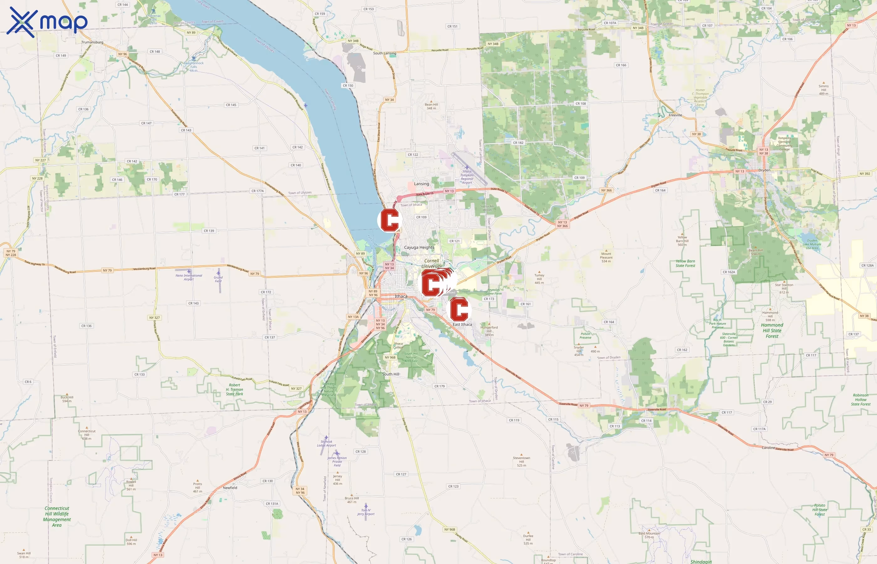 Cornell University Athletics area coverage