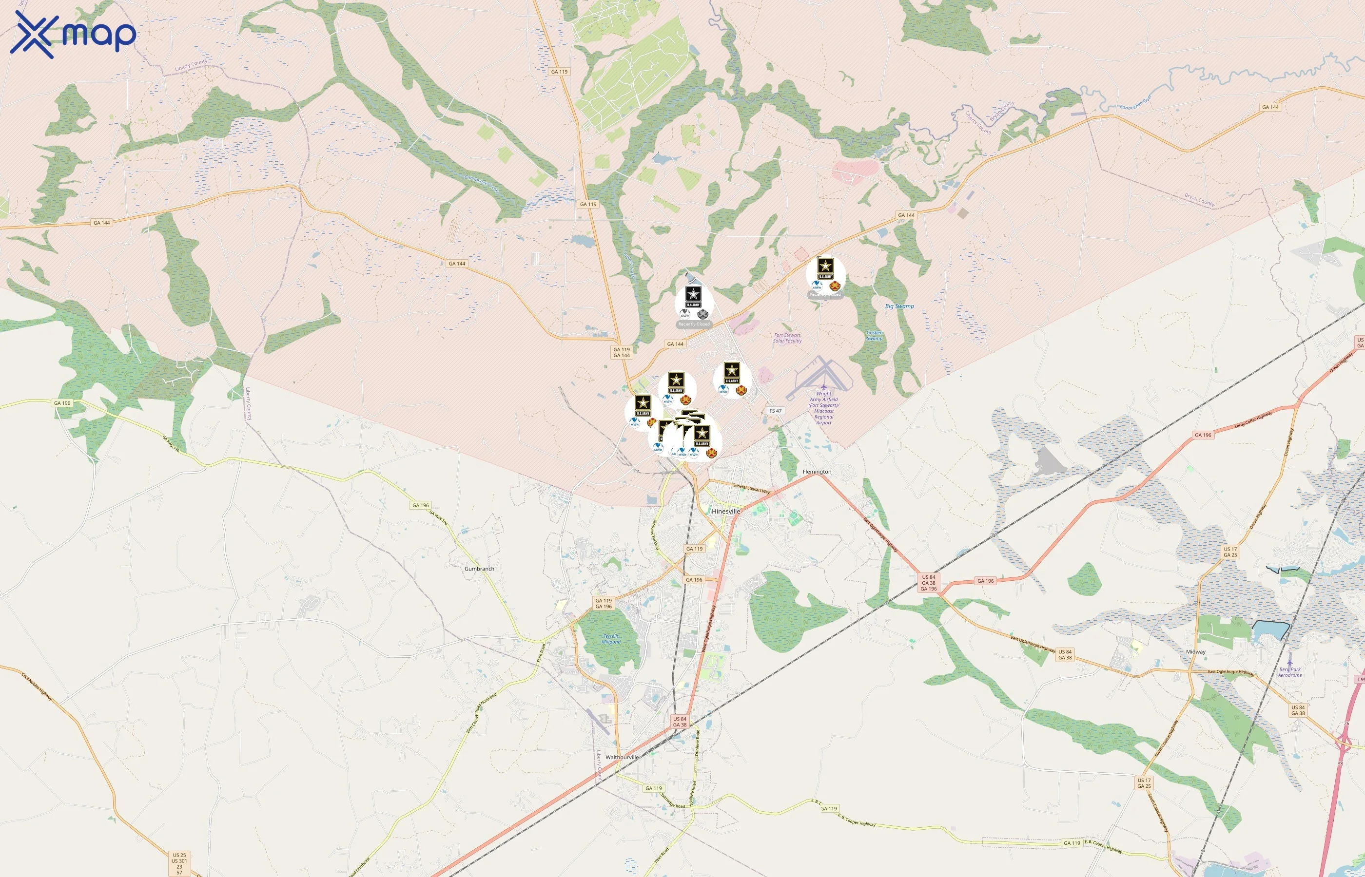 Stewart-Hunter Army MWR area coverage