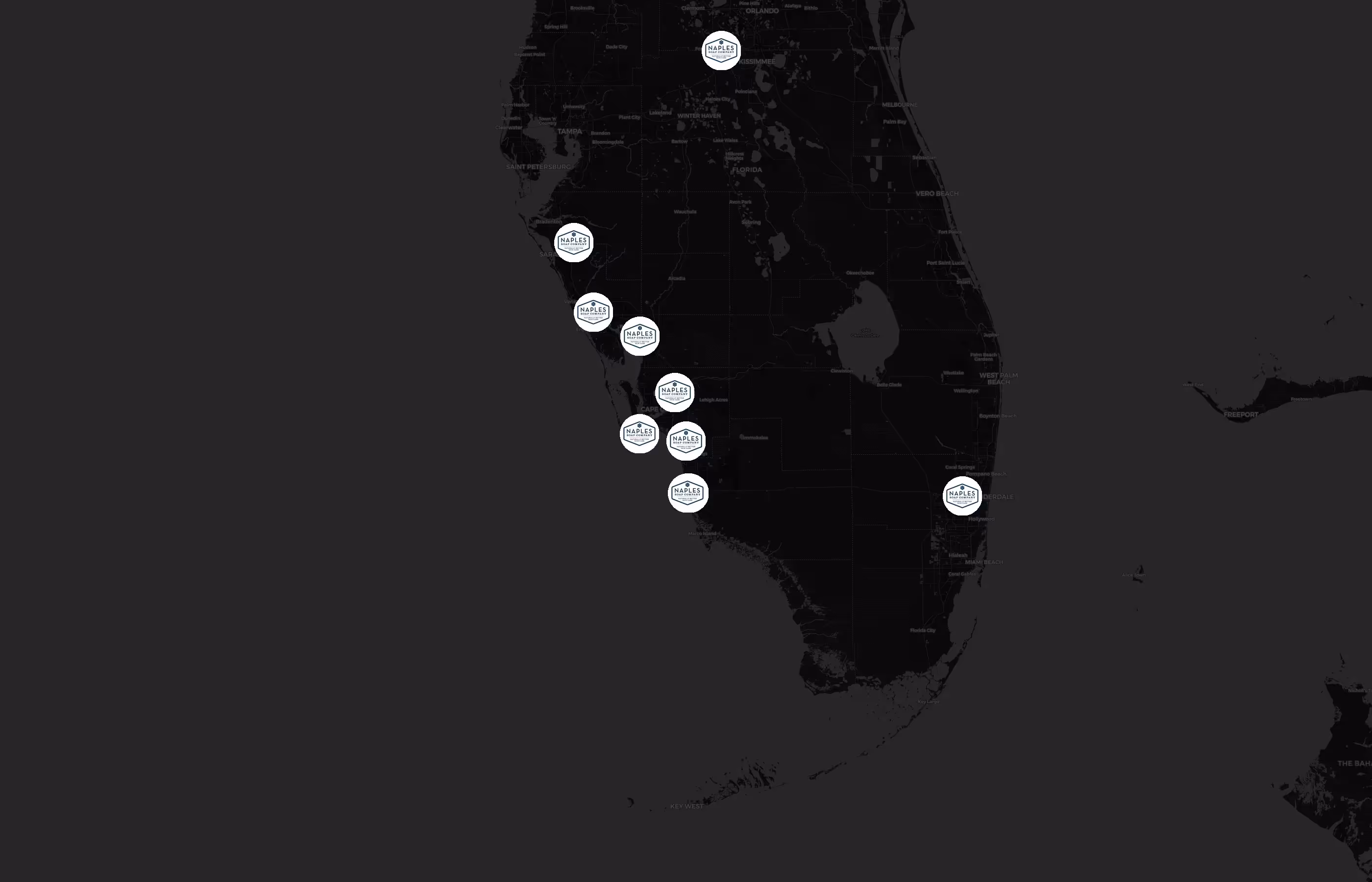 Naples Soap Company city distribution