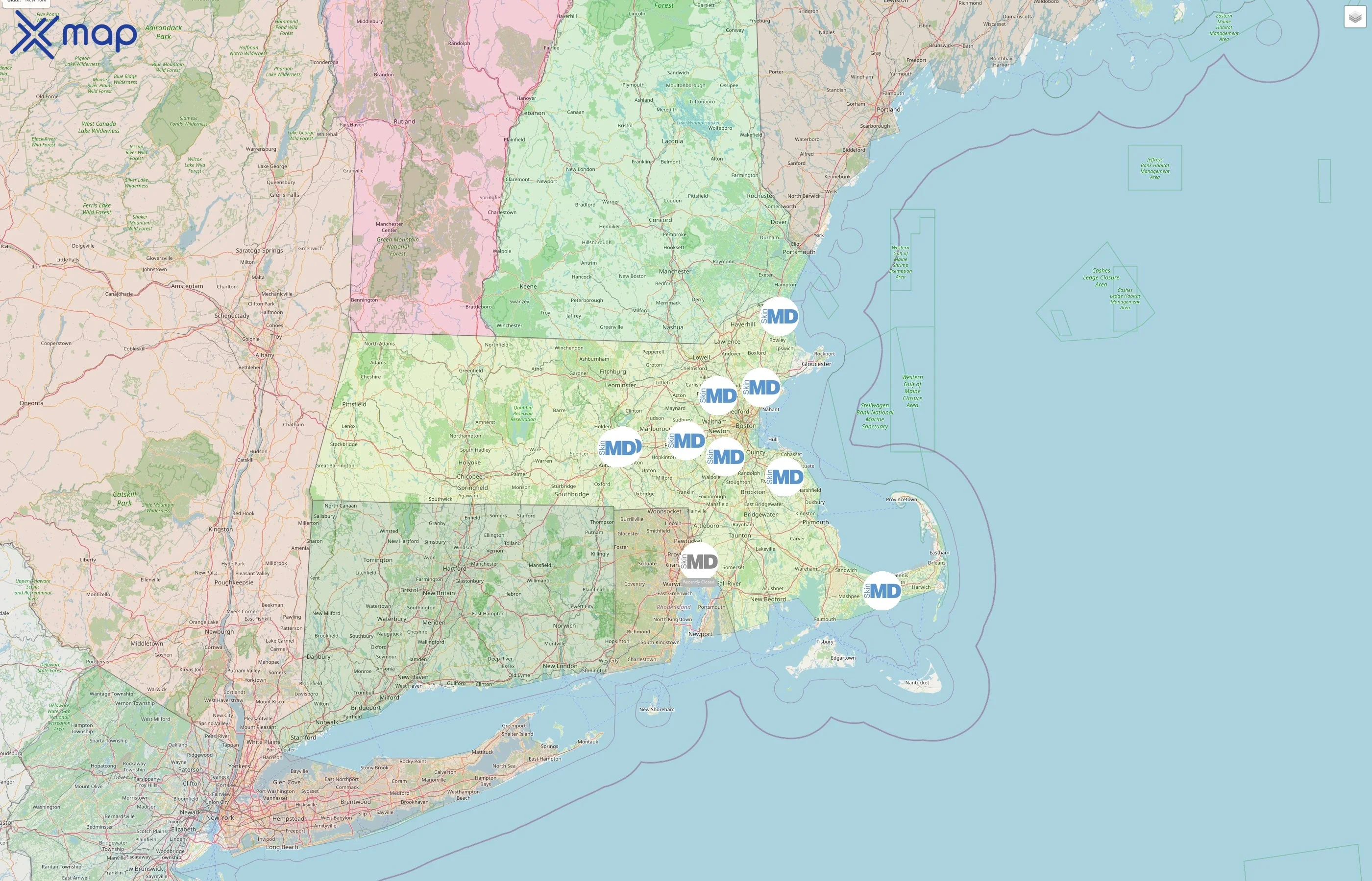 SkinMD street hotspots