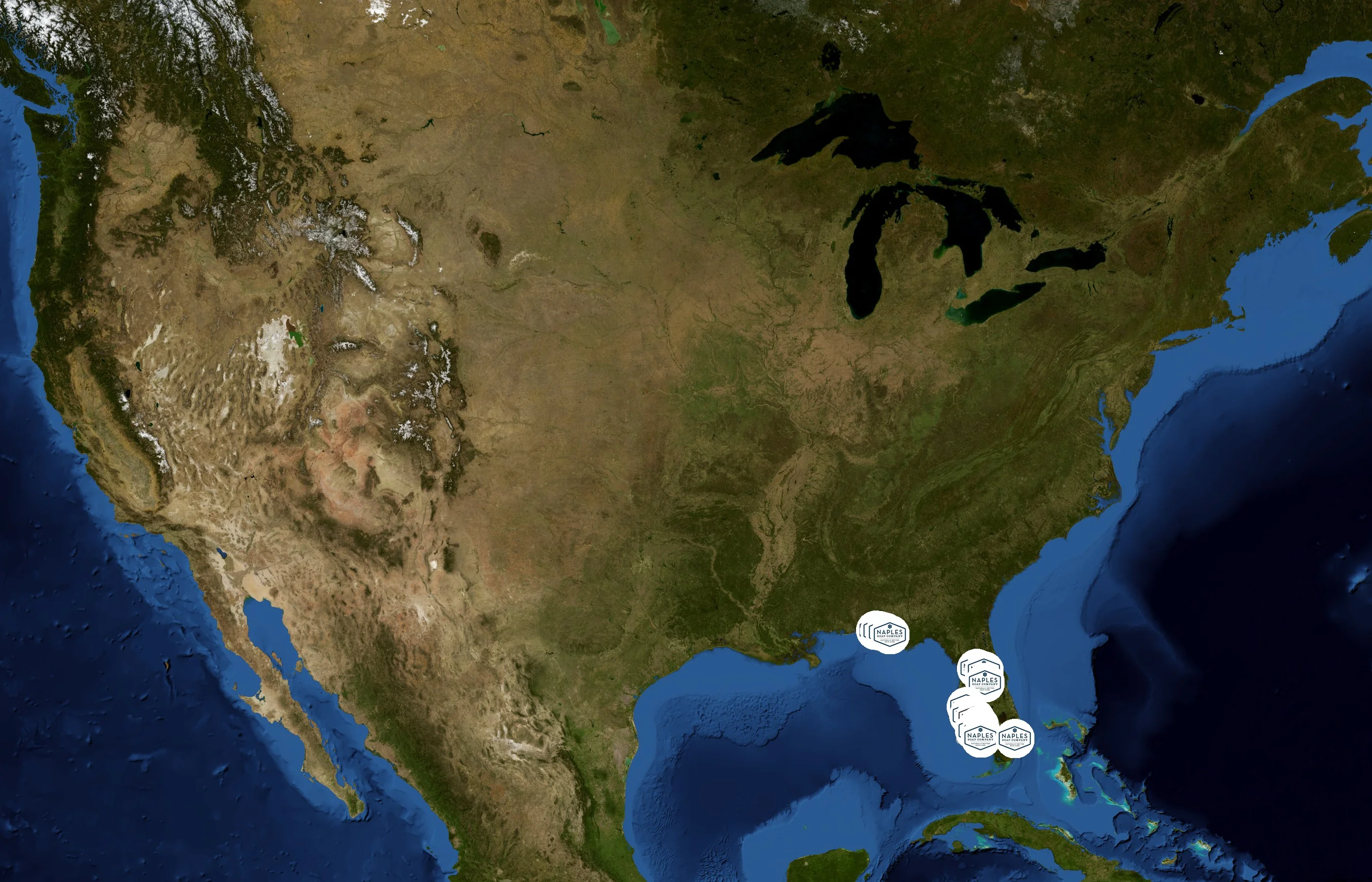 Naples Soap Company state distribution