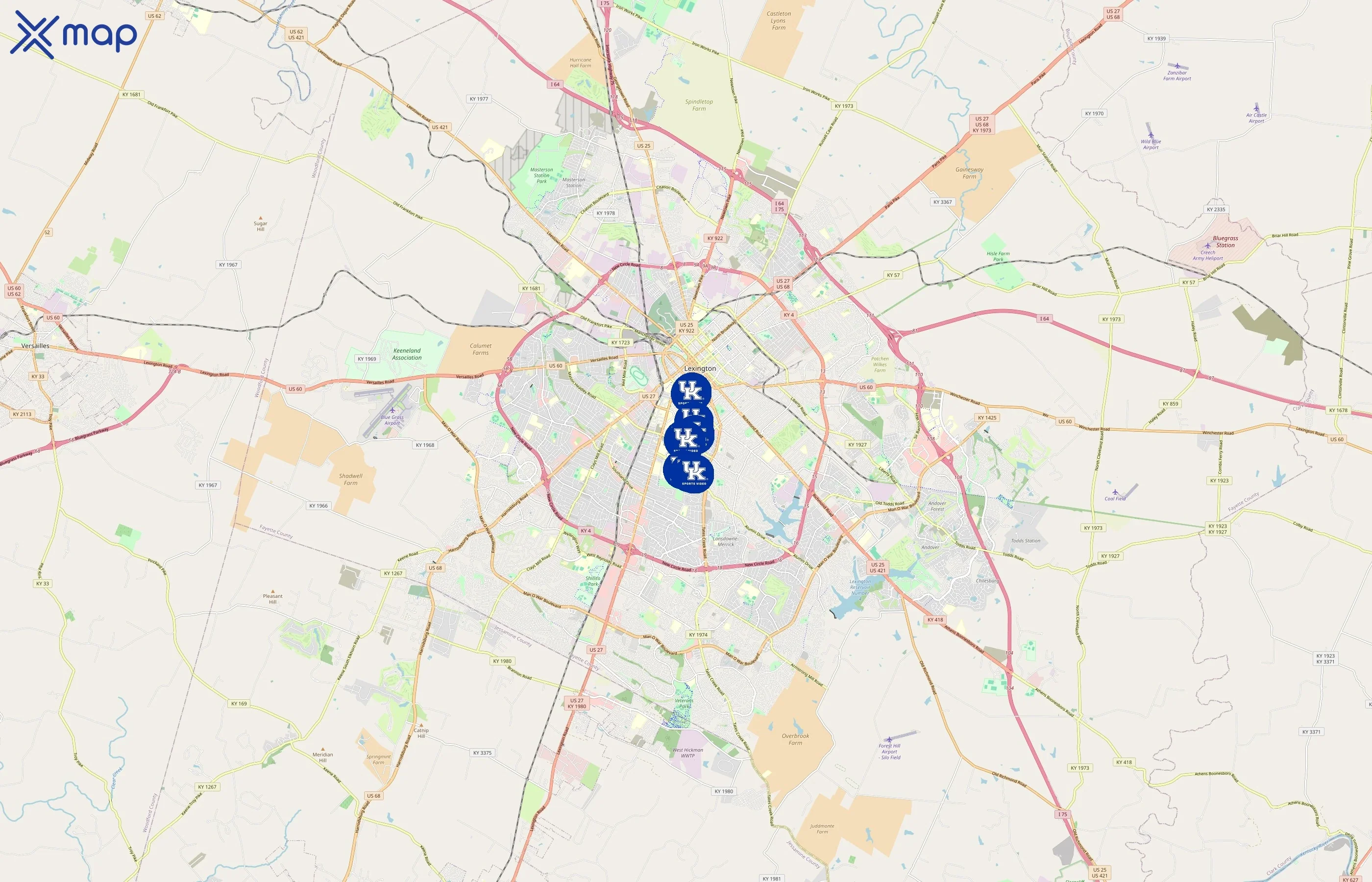 UK Athletics area coverage