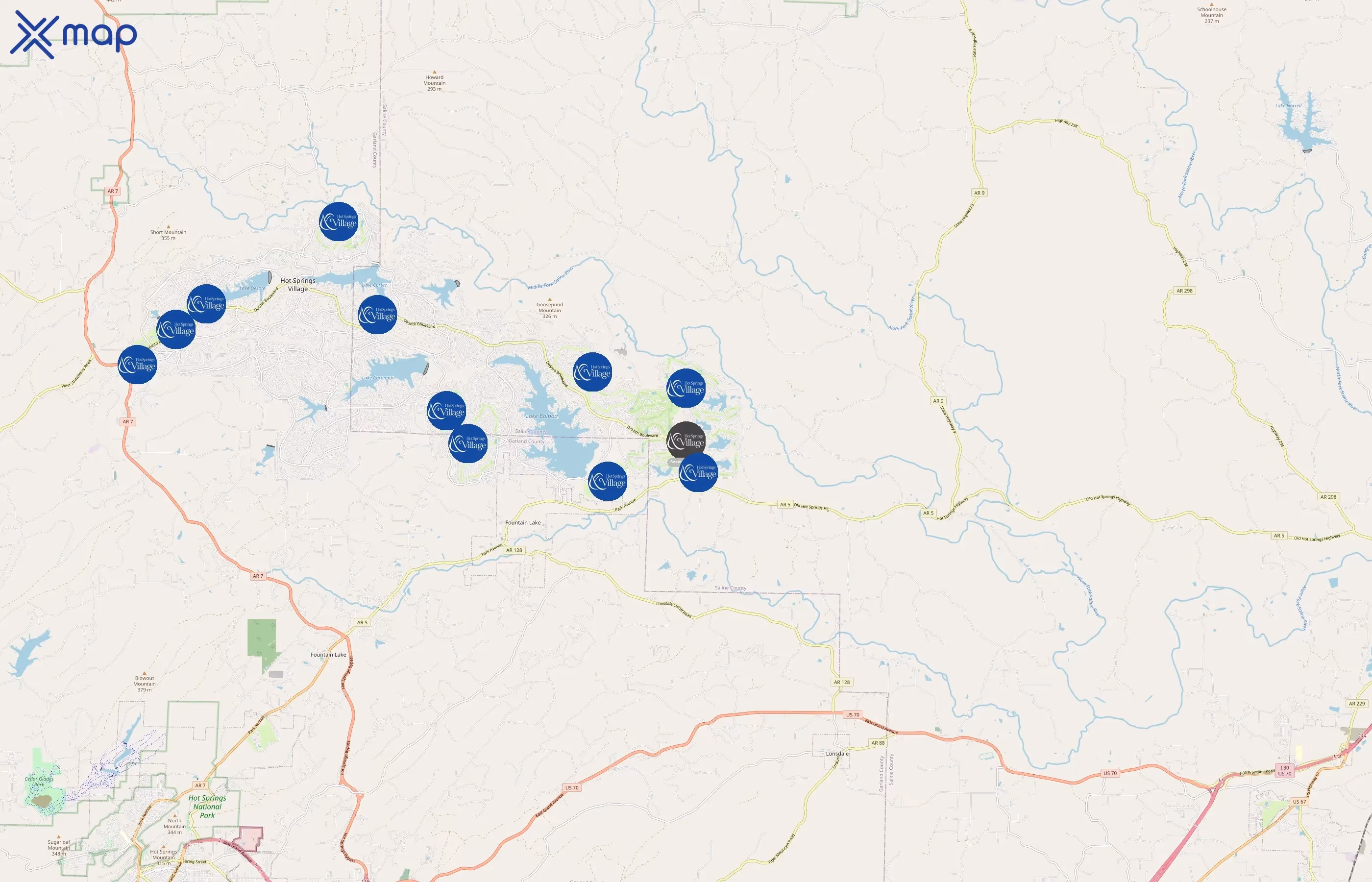 Hot Springs Village area coverage